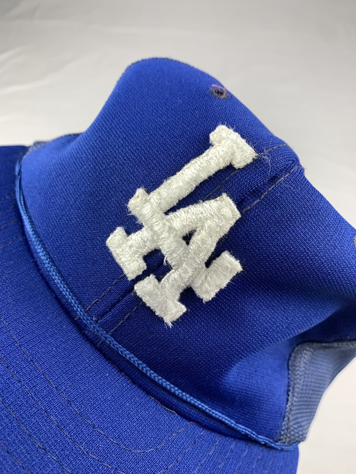MLB 1990s MLB Los Angeles Dodgers Blue Rope Trucker Hat Size ONE SIZE - 3 Thumbnail