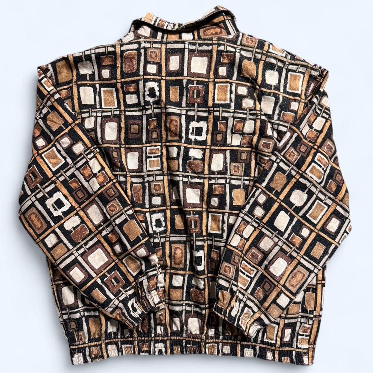 Other Vintage 90s Silk Retro Zip Up Jacket Size US M / EU 48-50 / 2 - 2 Thumbnail