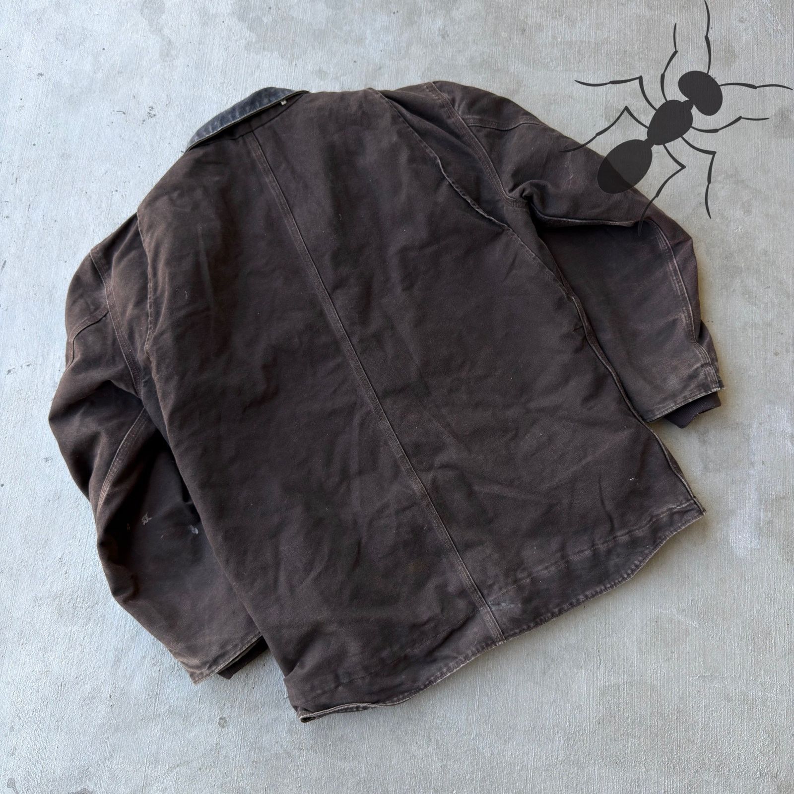 Carhartt × Vintage Carhartt C61 DKB brown coat work wear jacket Size US M / EU 48-50 / 2 - 6 Thumbnail