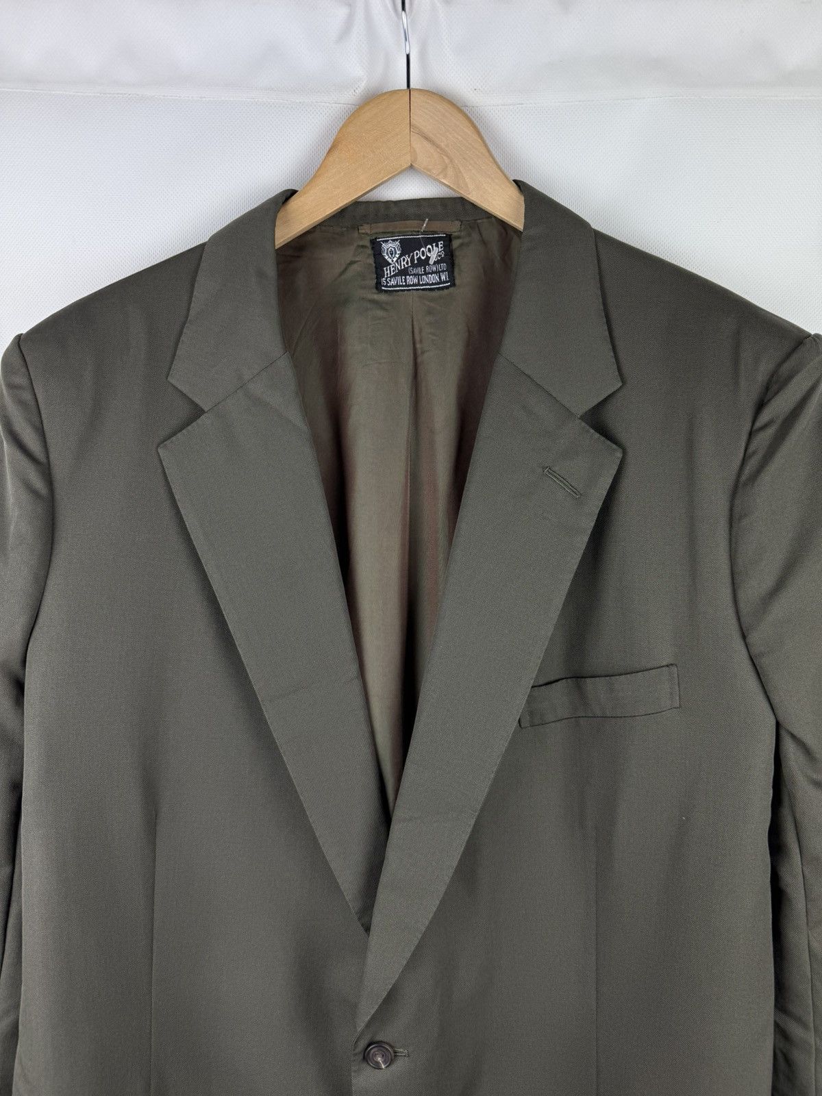 Henry Poole Henry Poole Savile Row Designer Blazer Jacket Sportcoat Size 44R - 6 Thumbnail