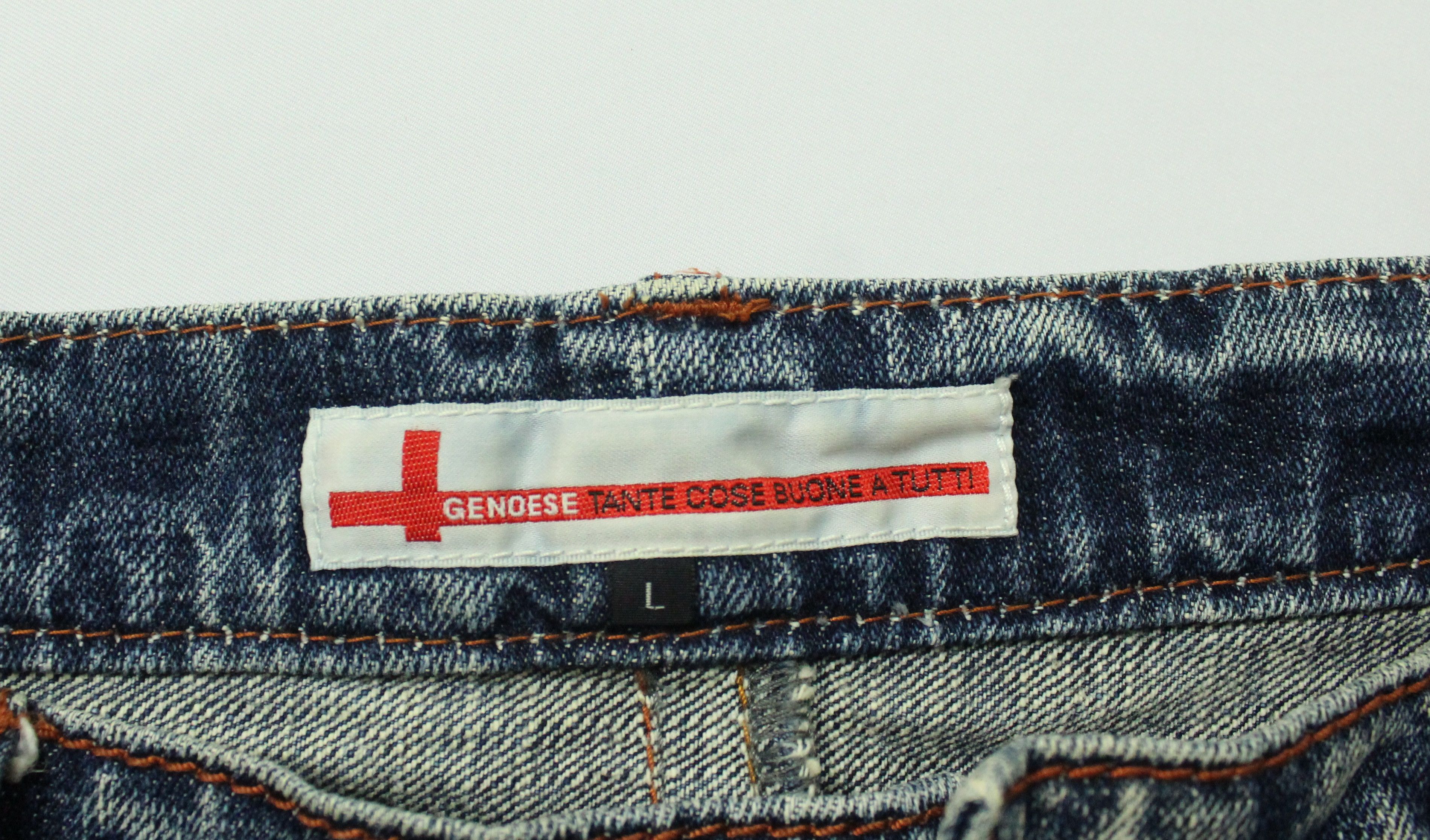 Japanese Brand Selvedge Distressed Style GENOESE Denim Size US 32 / EU 48 - 17 Thumbnail