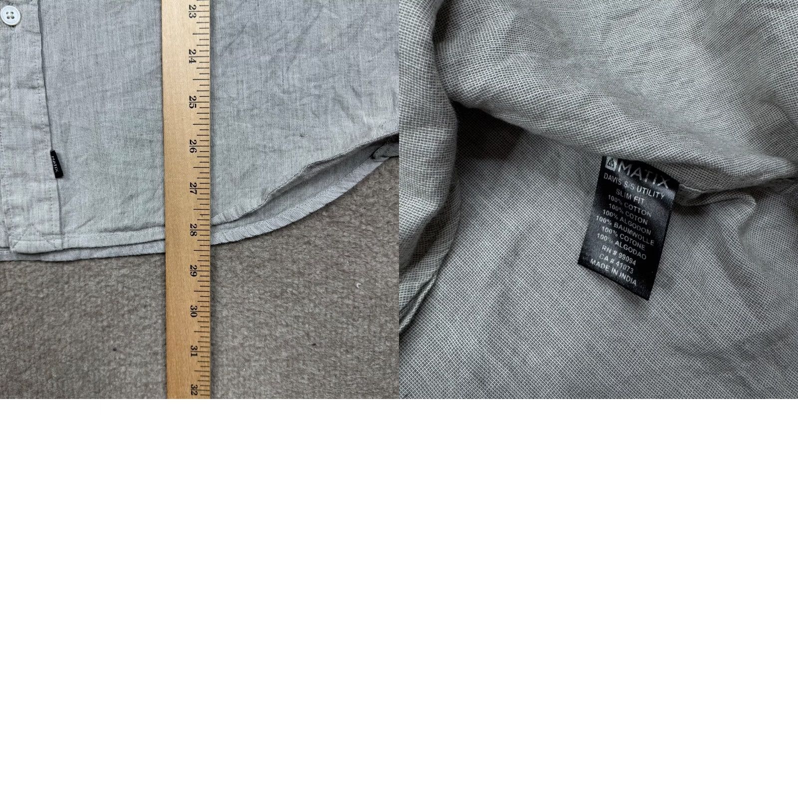 Diamond Supply Co. Diamond x Matix Button Up Shirt Size M Gray Short Sleeve Skater Size US M / EU 48-50 / 2 - 8 Thumbnail