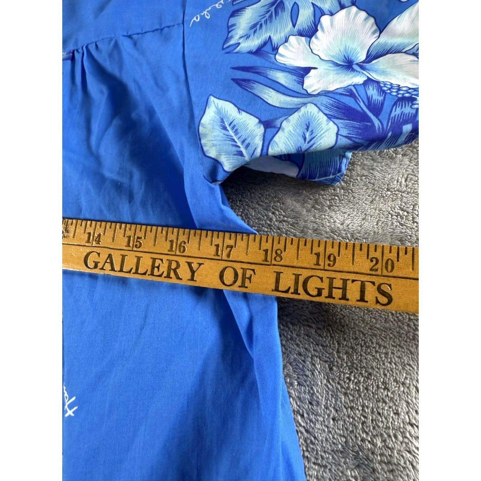 Vintage KALENA FASHIONS OF HAWAII Hawaiian Print Maxi Dress Blue Medium Womens Size M / US 6-8 / IT 42-44 - 4 Thumbnail