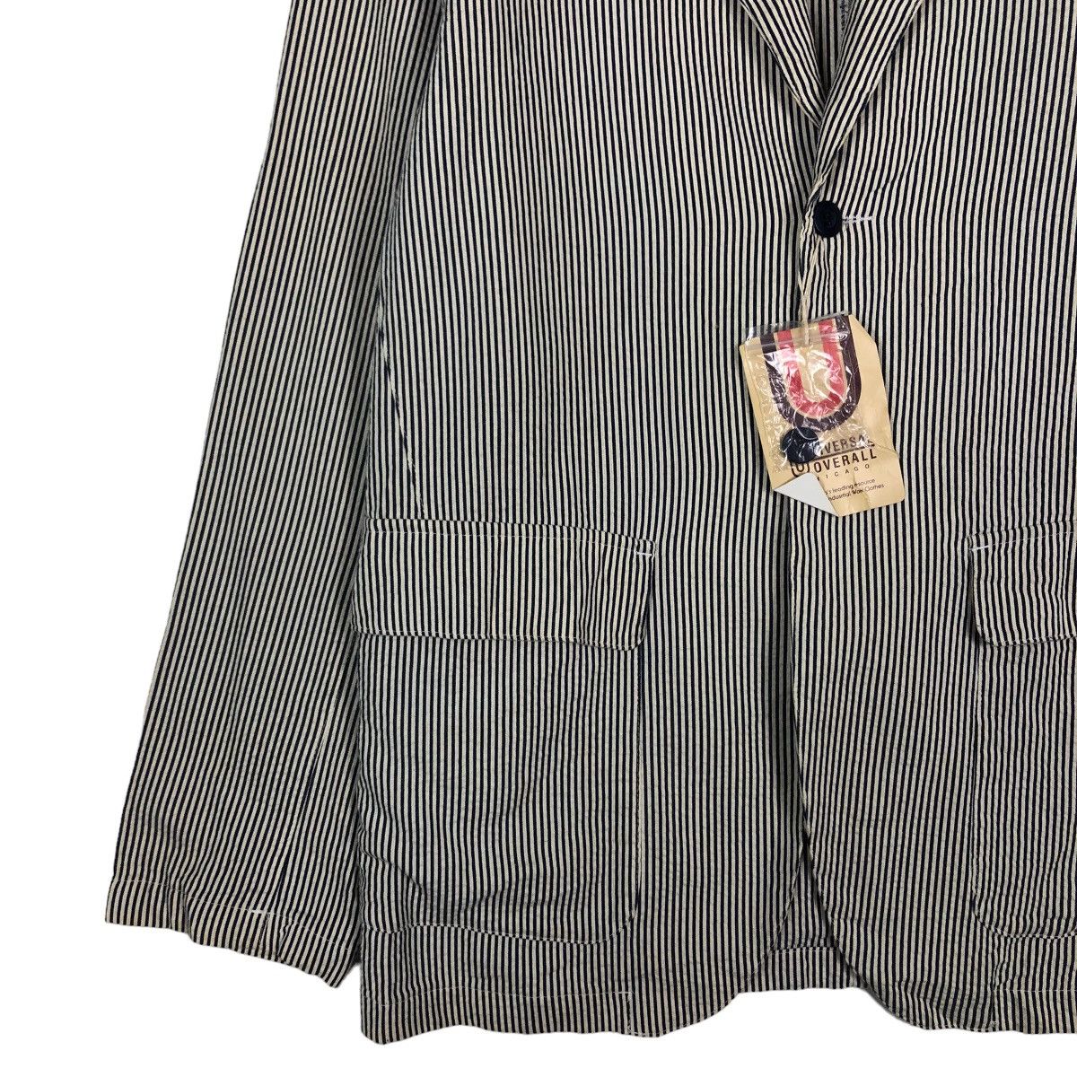 Japanese Brand 🔥Vintage Universal Overall Chicago Chore Jacket Hickory Size US M / EU 48-50 / 2 - 4 Thumbnail