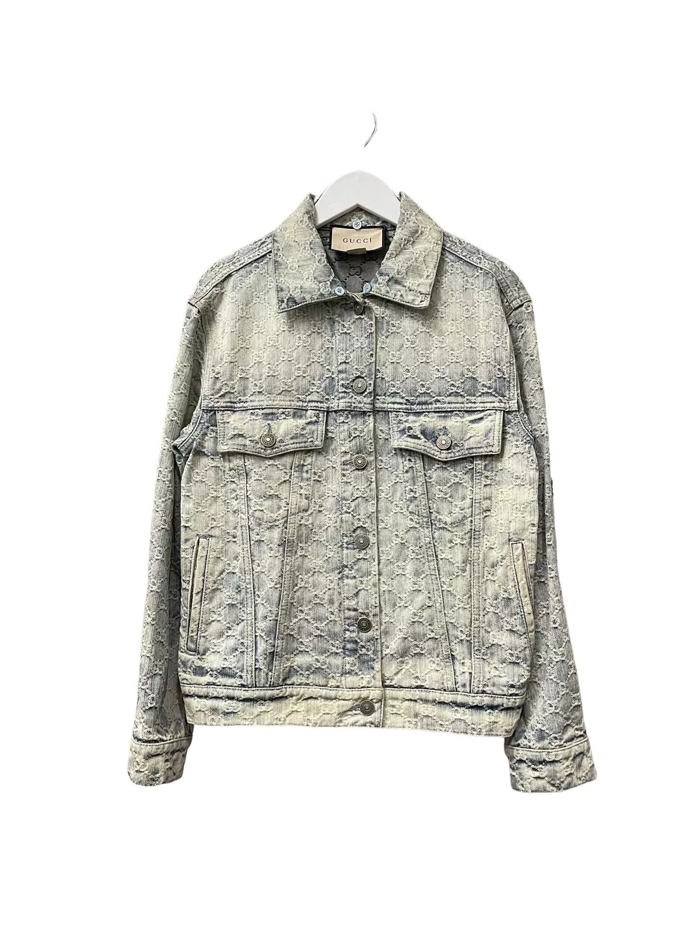 Gucci Gucci GG Monogram Denim Jacket Size 36 Size XS / US 0-2 / IT 36-38 - 1 Thumbnail