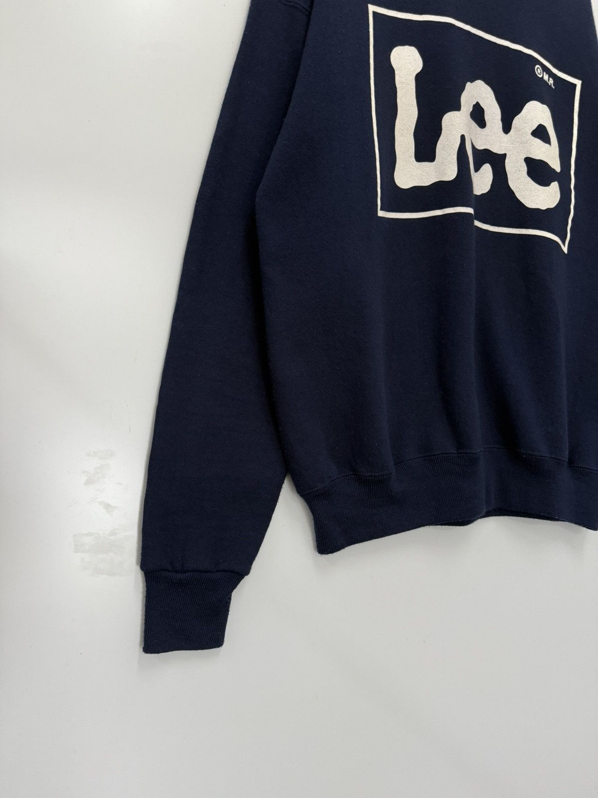 Lee 🔥 VINTAGE 90's LEE MADE IN USA iCONIC LOGO SWEATSHIRT - L Size US M / EU 48-50 / 2 - 3 Thumbnail