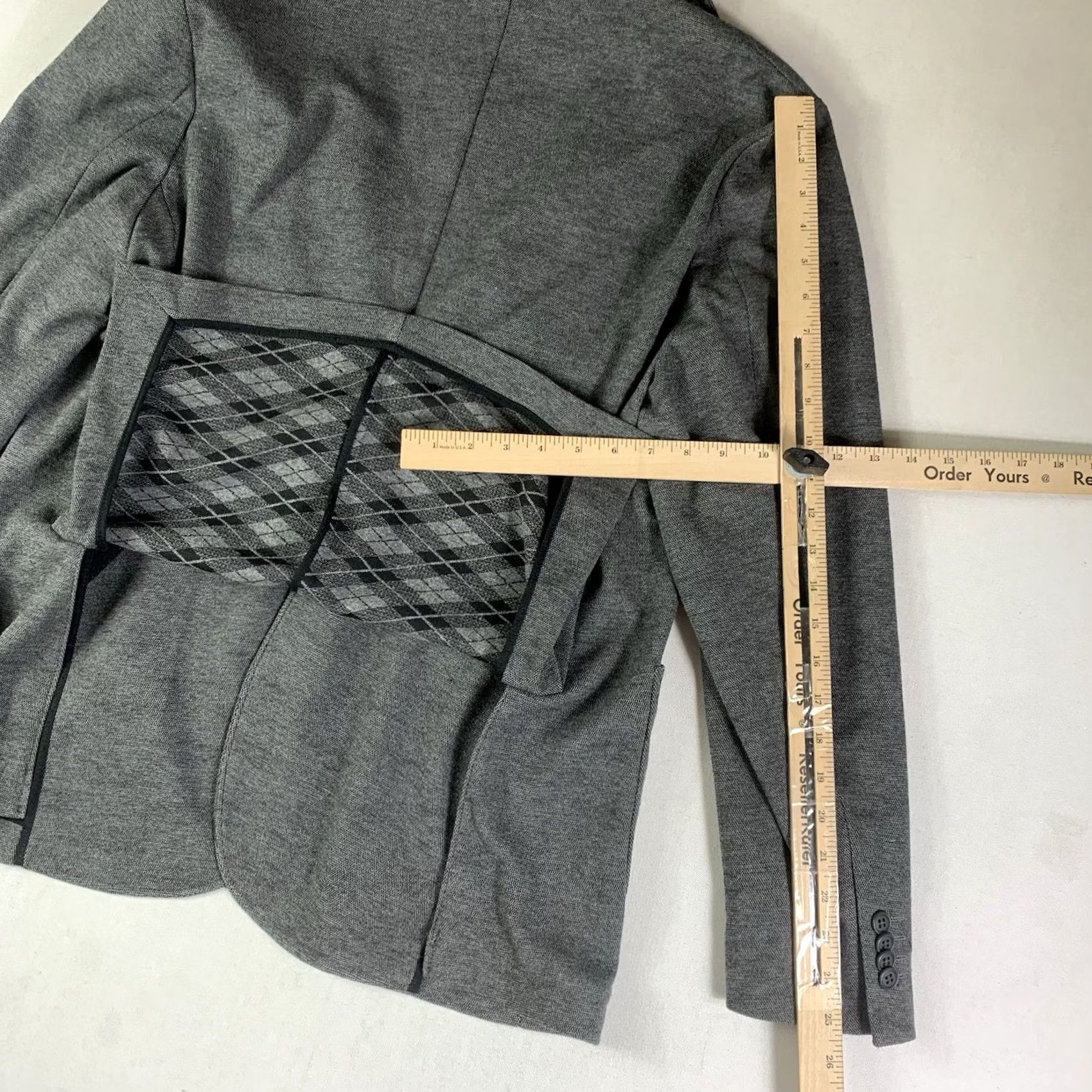 Vintage James Campbell Blazer Mens XL Gray Unconstructed Sport Coat Size 42R - 7 Thumbnail