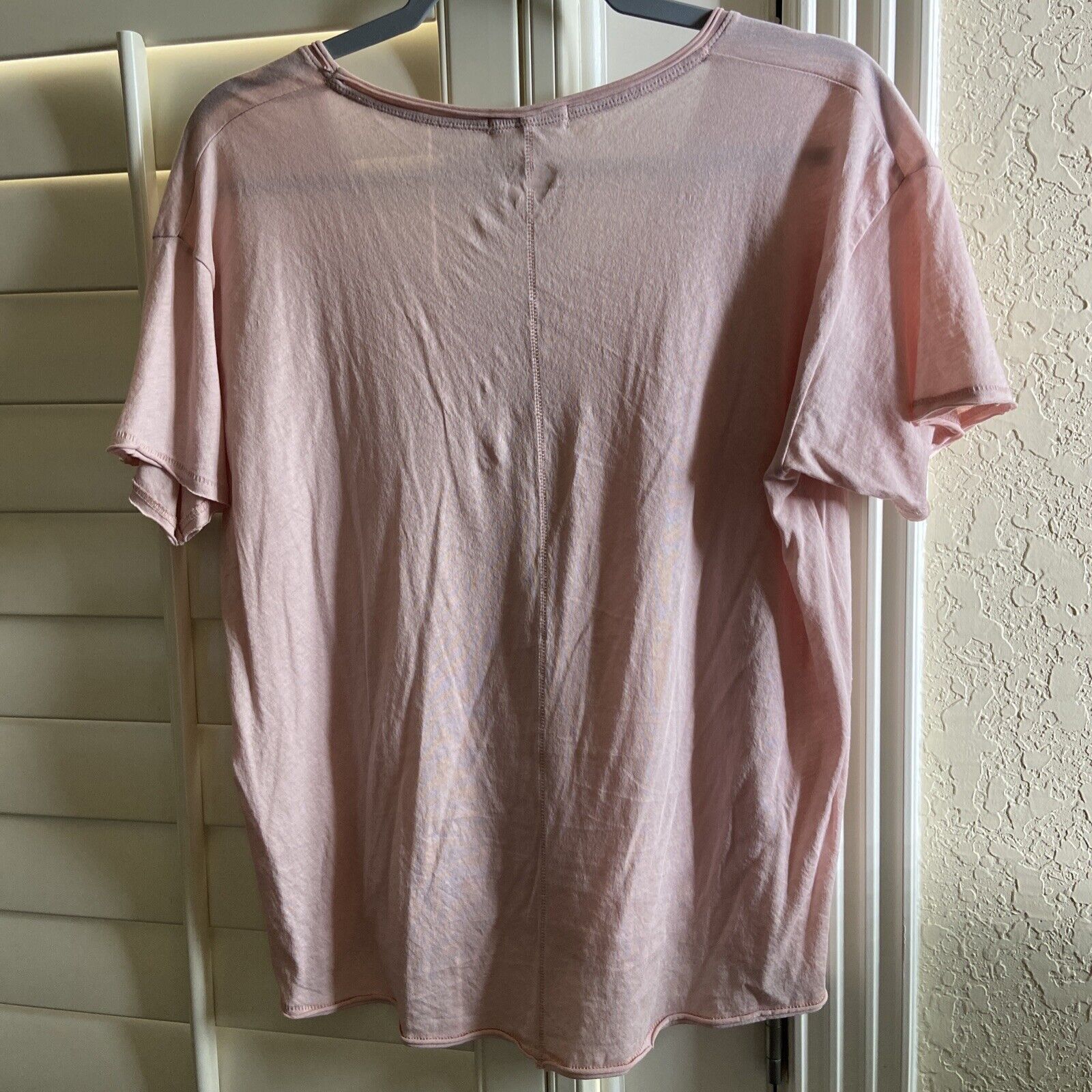 Rag & Bone Rag & Bone XS 100% Organic Pima Cotton T-Shirt Short Pink Size XS / US 0-2 / IT 36-38 - 2 Thumbnail