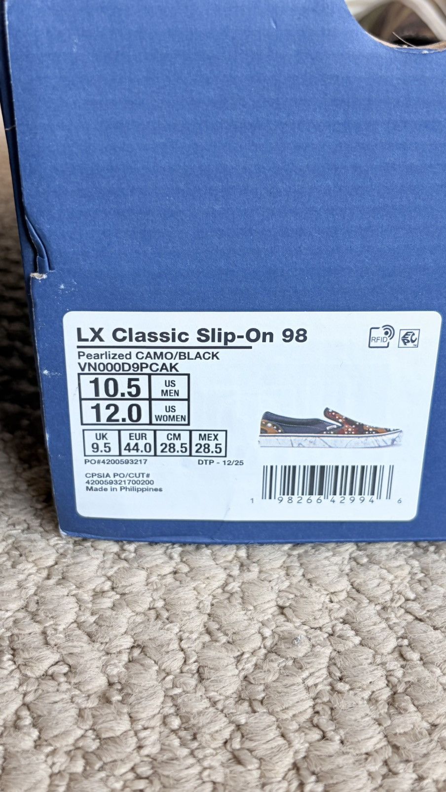Vans Vans LX Classic Slip-On 98 Size US 10.5 / EU 43-44 - 3 Thumbnail