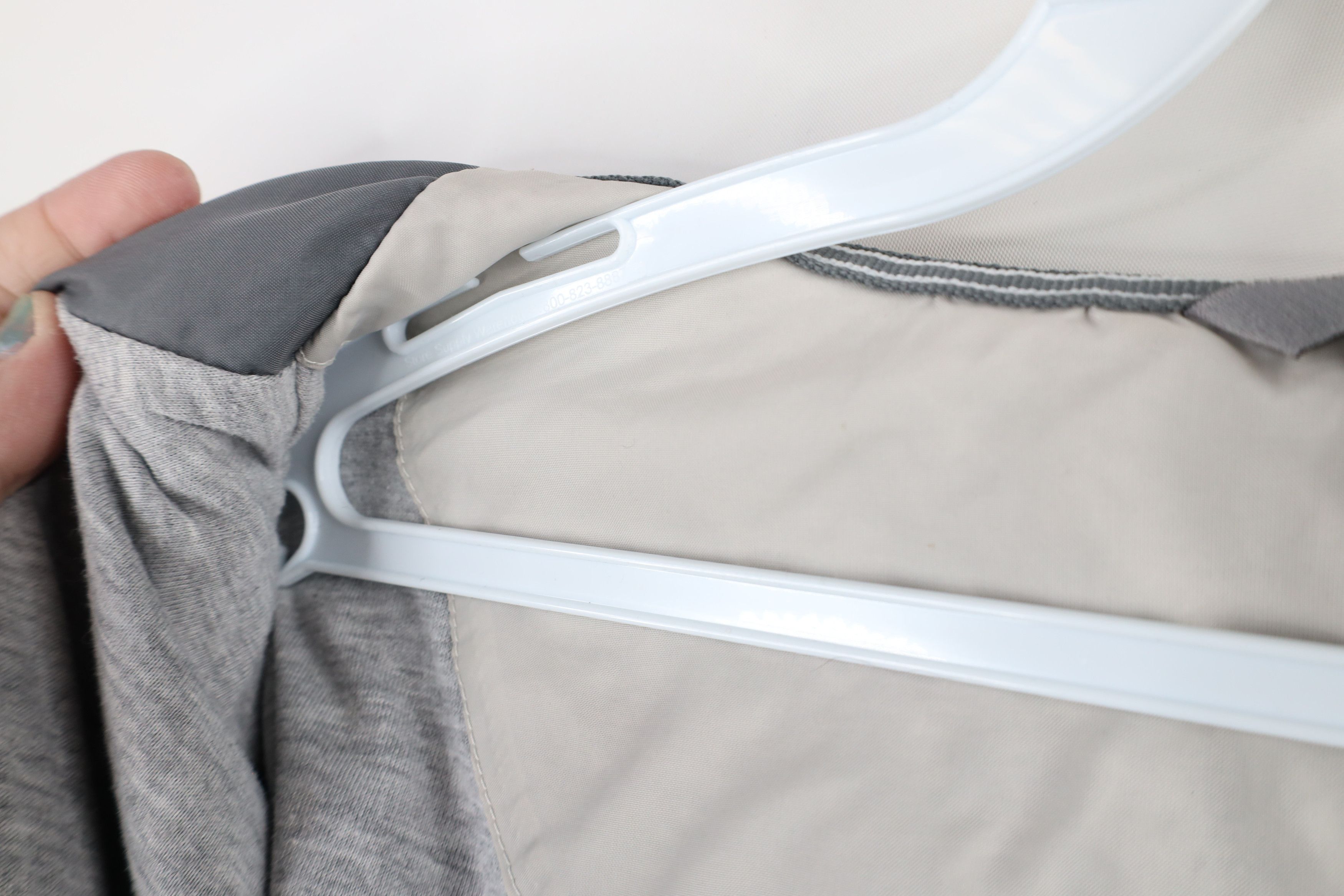 Nike × Vintage Vintage 90s Nike Scott Mini Swoosh Lined Hooded Jacket Gray Size US XXL / EU 58 / 5 - 12 Thumbnail