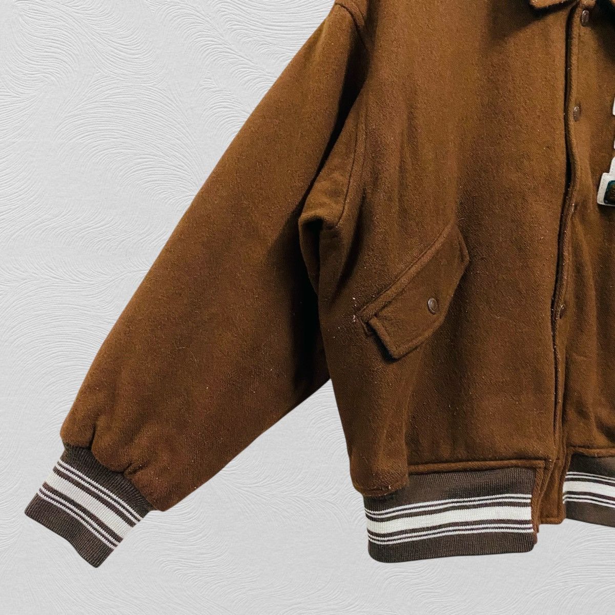 Japanese Brand Vintage east boy varsity jacket big logo Size US L / EU 52-54 / 3 - 6 Thumbnail