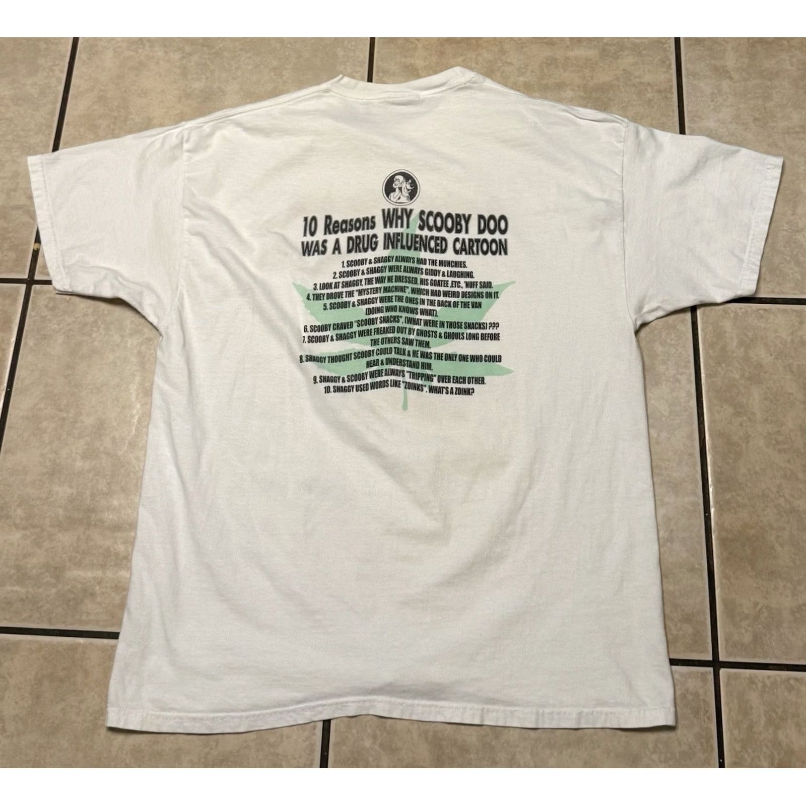Hanes VINTAGE Scooby Doo x Ann Arbor Hash Bash Shirt XL Shaggy Marijuana Weed Pot Hanes Size US XL / EU 56 / 4 - 2 Thumbnail