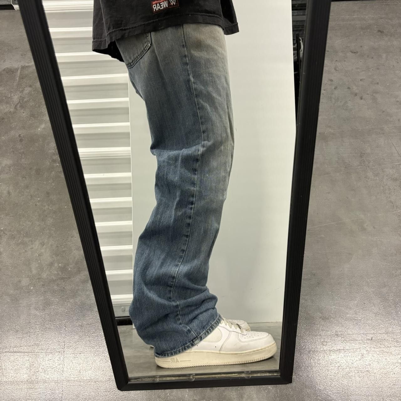 Vintage Crazy Vintage Y2K/2000s Super Baggy Skater Streetwear Ripped Medium Wash Denim Jeans! Size US 34 / EU 50 - 2 Thumbnail