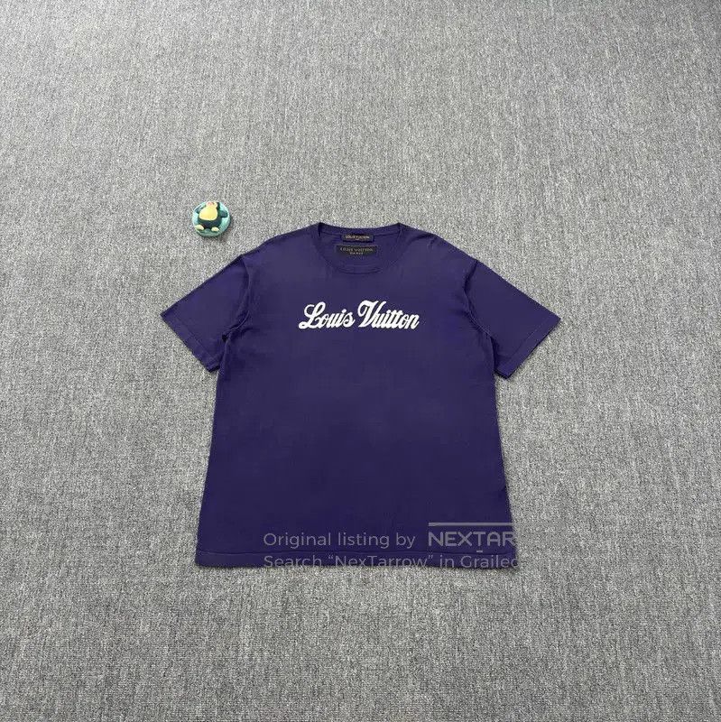 Louis Vuitton Louis Vuitton Men's Purple Cotton T-Shirt . Size US L / EU 52-54 / 3 - 1 Thumbnail