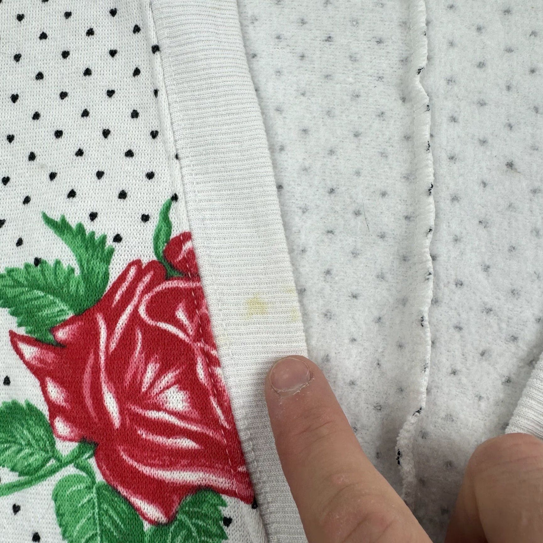 Vintage Vintage Yes Vintage Rose Cardigan Sweatshirt Women Small White Floral Button Up 80s Size S / US 4 / IT 40 - 5 Thumbnail