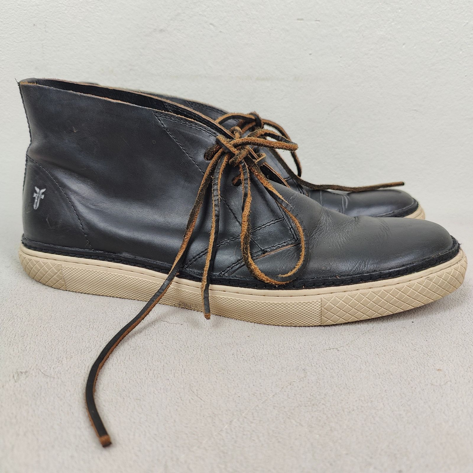 Other Frye Essex Chukka Boots Men 11 Black Leather Lace Up Western Size US 11 / EU 44 - 1 Thumbnail
