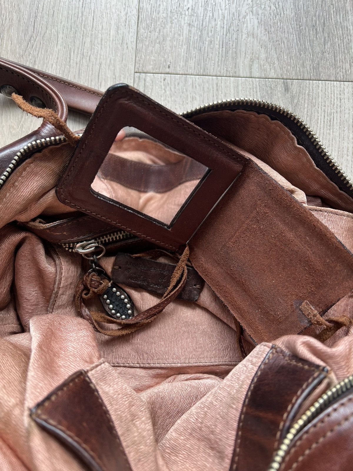 Hollywood trading company leather bag