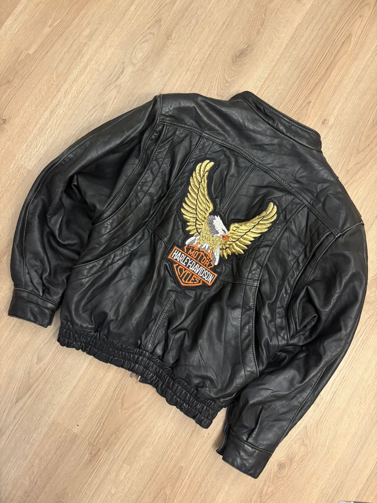 Harley Davidson Vintage 1990s Harley Davidson leather jacket size M Size US M / EU 48-50 / 2 - 1 Thumbnail