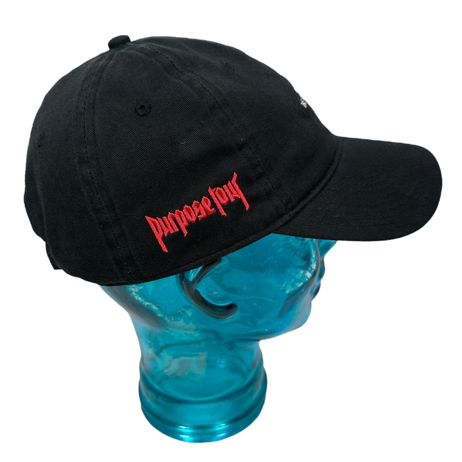 Other Justin Bieber Purpose Dad Hat Black Cotton Strapback Cap Size ONE SIZE - 3 Thumbnail