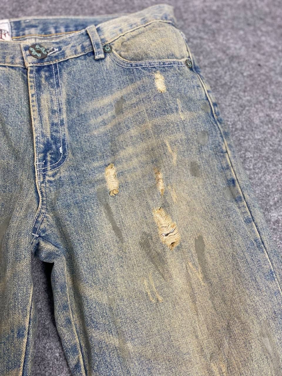 American Apparel america and first distressed denim nice design Size US 34 / EU 50 - 12 Thumbnail