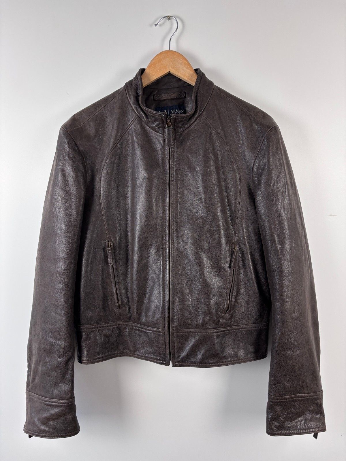 Armani FW1998 Armani Dragon Hide Leather Skin Jacket | Grailed