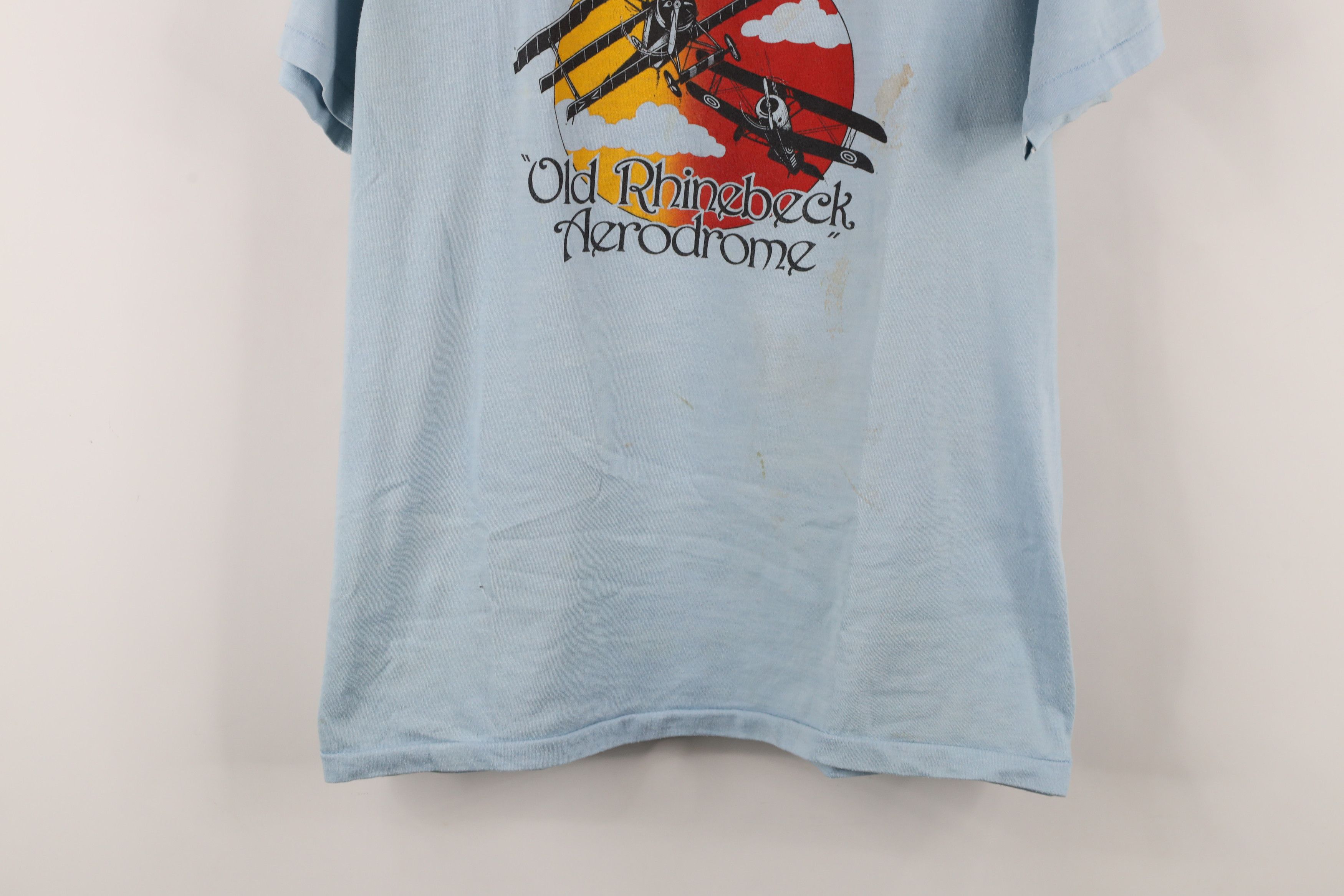 Vintage Vintage 80s Old Rhinebeck Aerodrome Airplane Museum T-Shirt Size US L / EU 52-54 / 3 - 3 Thumbnail