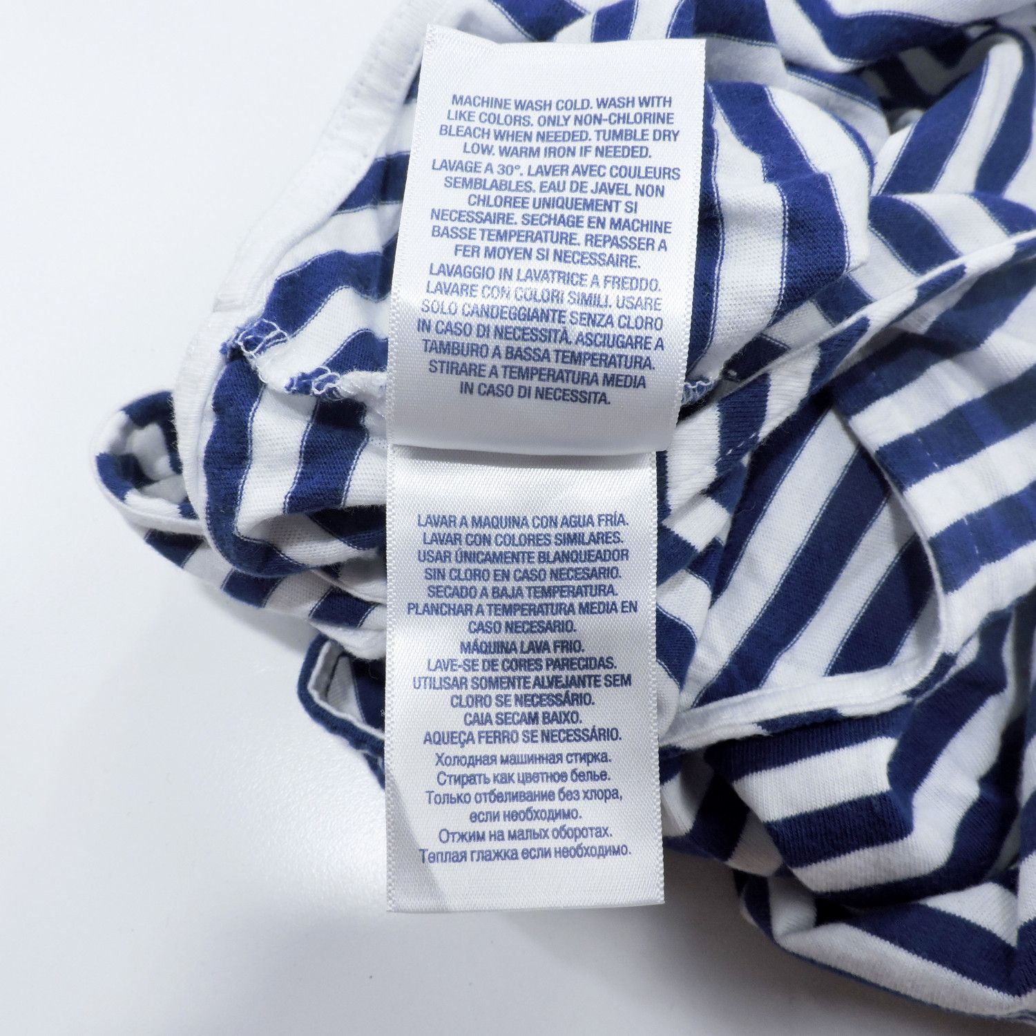 Polo Ralph Lauren POLO RALPH LAUREN GIRLS BLUE/WHITE STRIPED SLEEVELESS DRESS Size XL / US 12-14 / IT 48-50 - 6 Thumbnail