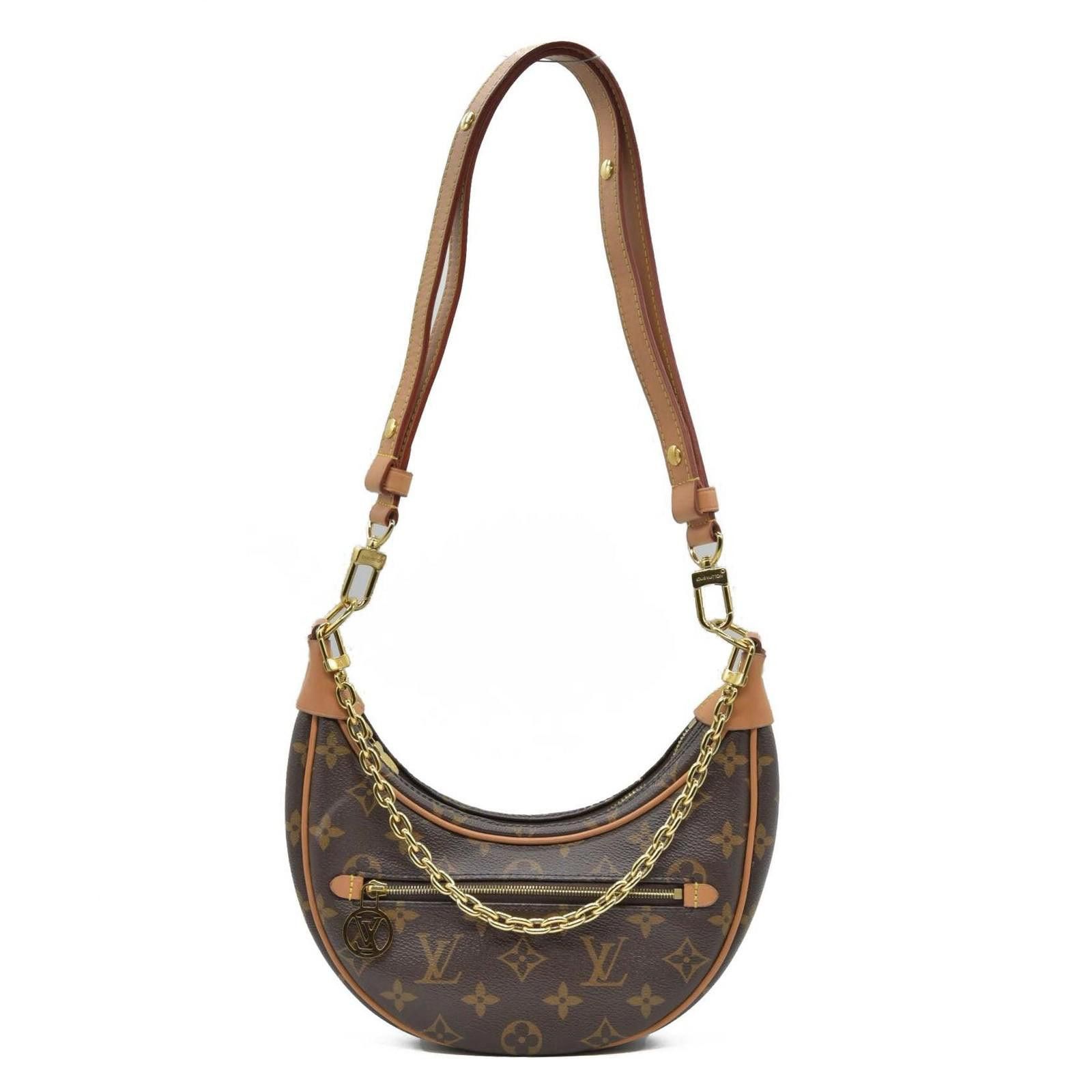$2540 Louis Vuitton Monogram Loop Crossbody Convertible in Brown, Women's