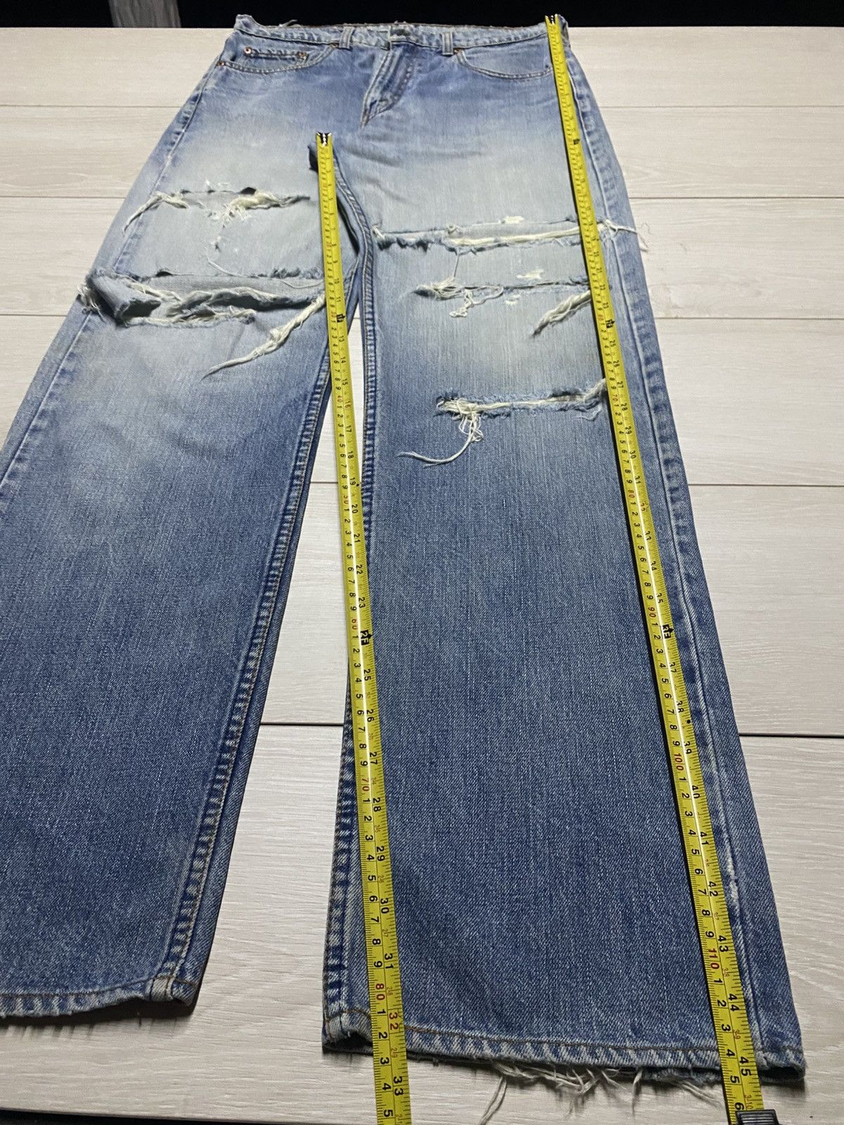 Levi's Vintage Levis 509 Destroyed Baggy Jeans Size US 32 / EU 48 - 17 Thumbnail