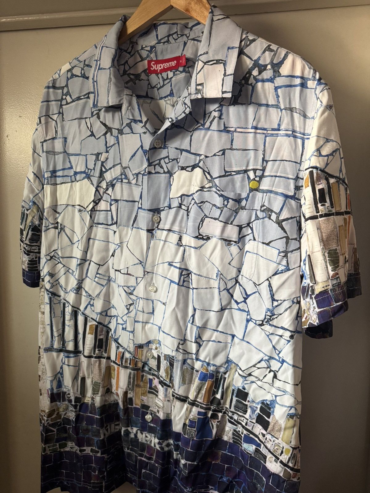 Supreme Supreme Mosaic S/S Button Up Shirt Size US XL / EU 56 / 4 - 2 Thumbnail