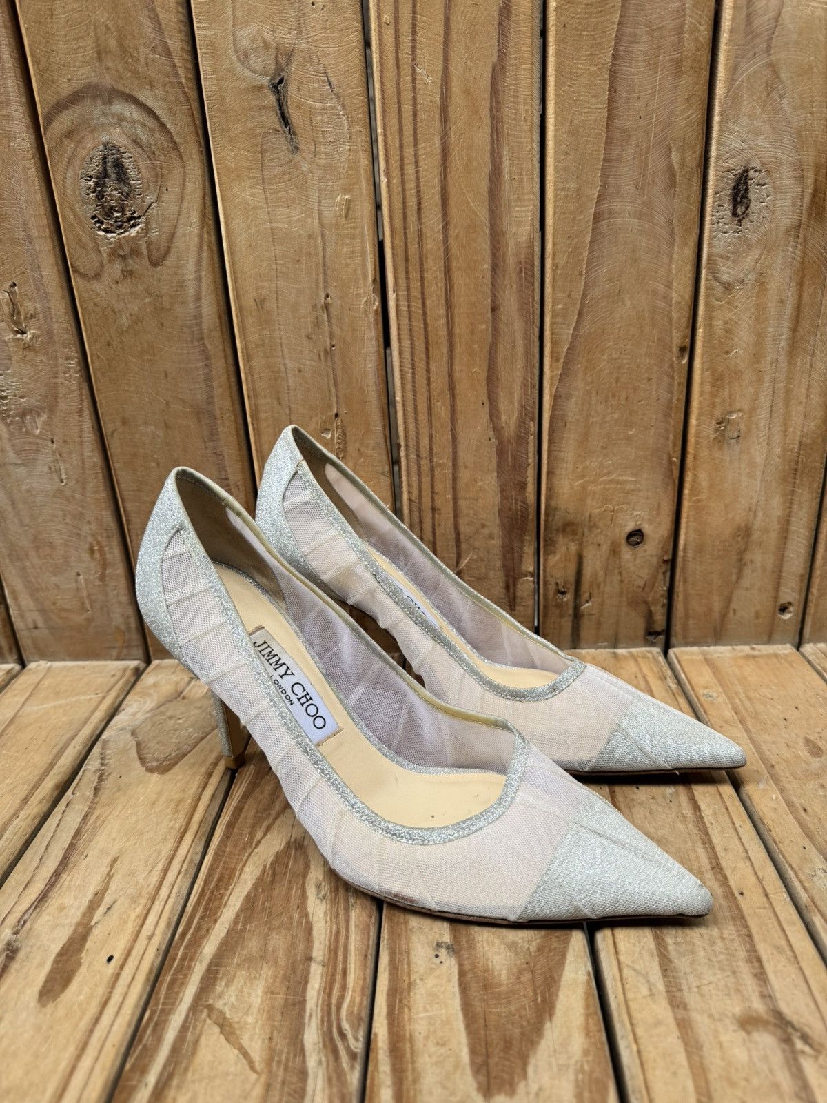 Jimmy Choo Jimmy choo Women’s fabric glitter pumps size EUR 37 US 7 Size US 7 / IT 37 - 3 Thumbnail