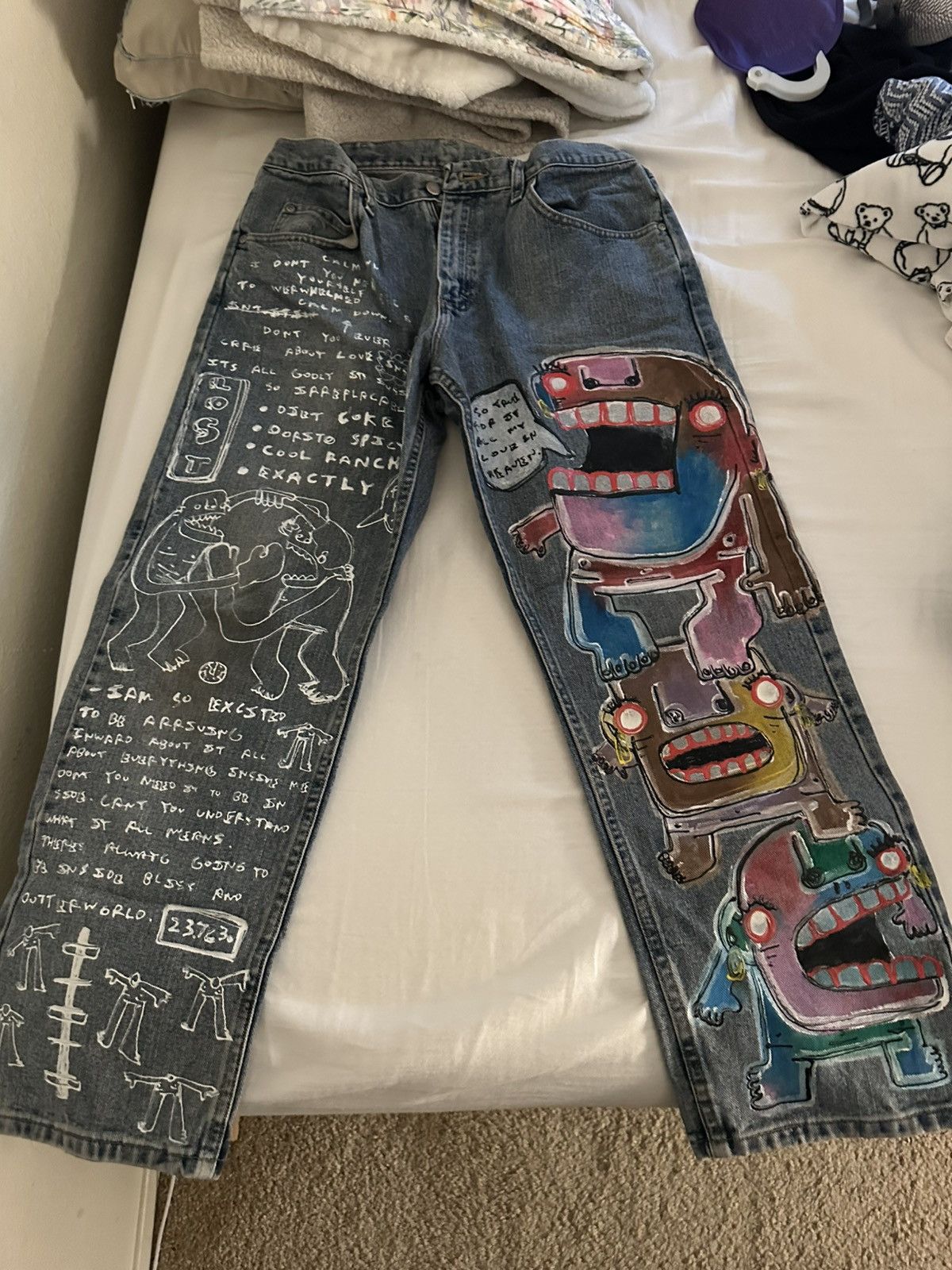 Wrangler Wrangler X FatherAkki Hand-Painted Denims 1 of 1 Size US 34 / EU 50 - 1 Thumbnail