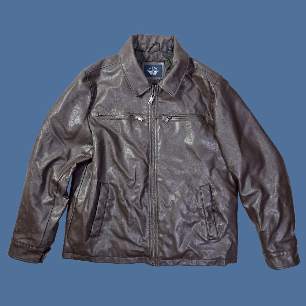 Dockers Dockers Mens James Faux Leather Jacket Brown Large Size US L / EU 52-54 / 3 - 1 Thumbnail