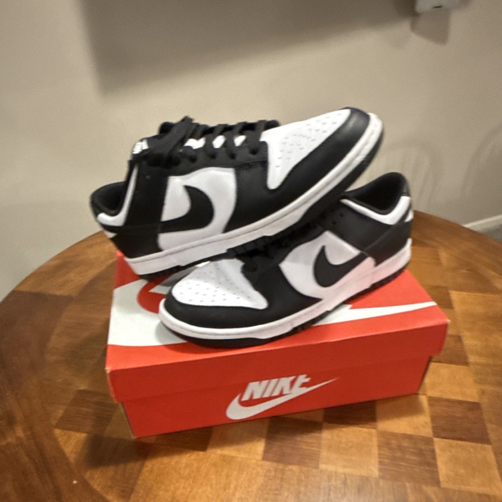 Nike Nike Dunk Low Retro White Black Panda Size US 11.5 / EU 44-45 - 5 Thumbnail