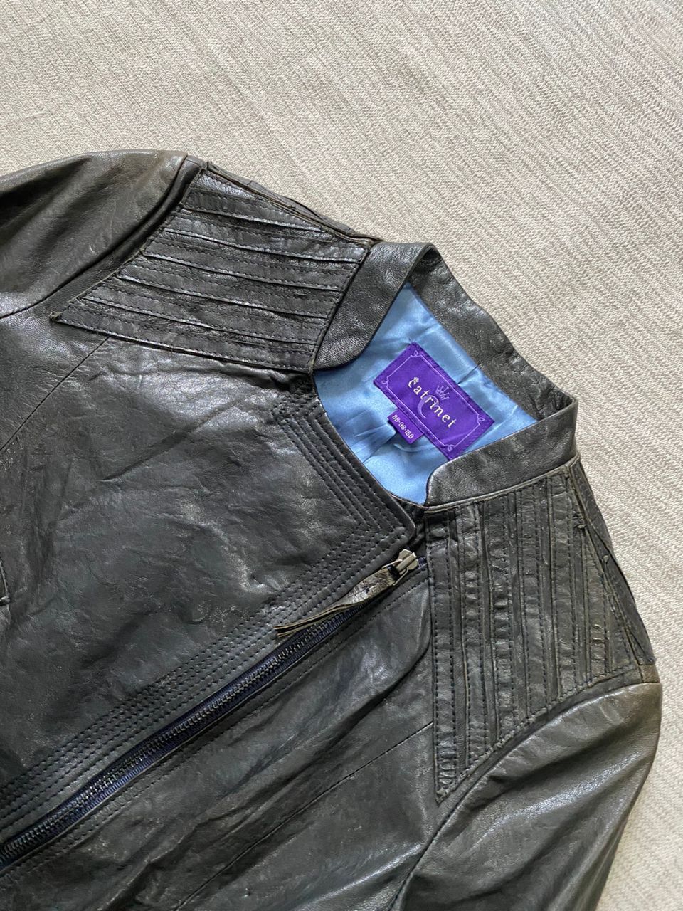 If Six Was Nine × Japanese Brand × Le Grande Bleu (L.G.B.) Catrinet Leather Jacket Size XS / US 0-2 / IT 36-38 - 4 Thumbnail