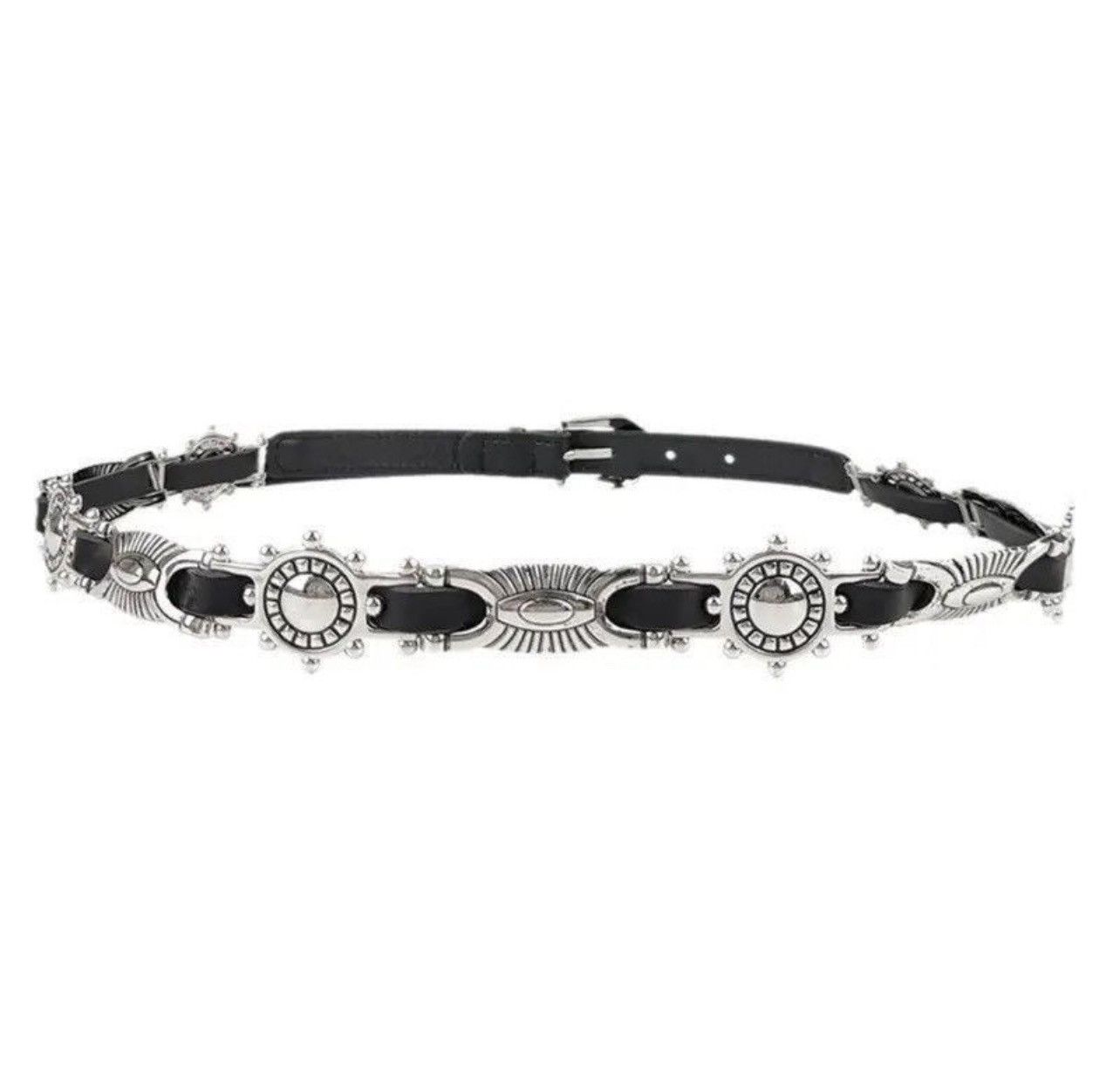 Japanese Brand × Vintage Outdoor punk rock multi pendant pu leather belt Size ONE SIZE - 1 Thumbnail