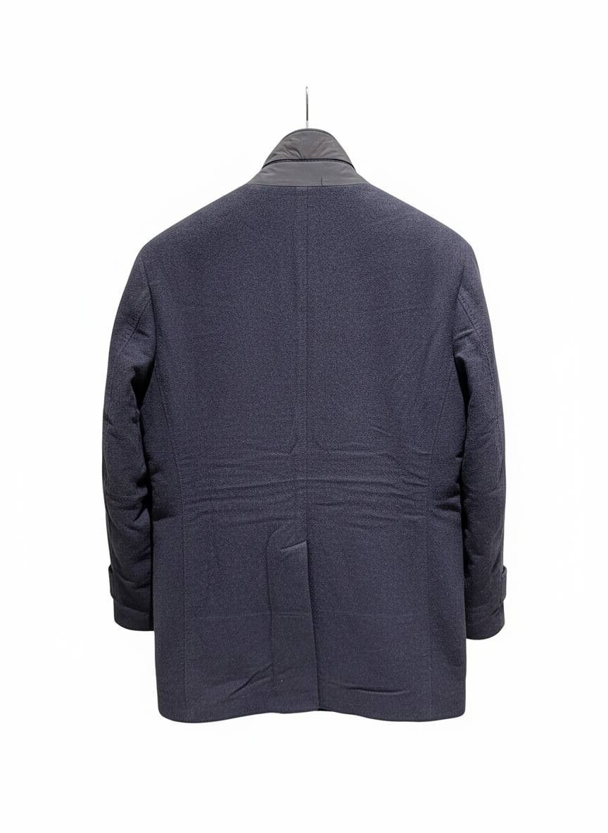 Brunello Cucinelli Brunello Cucinelli Navy Coat Men's Size US L / EU 52-54 / 3 - 2 Thumbnail