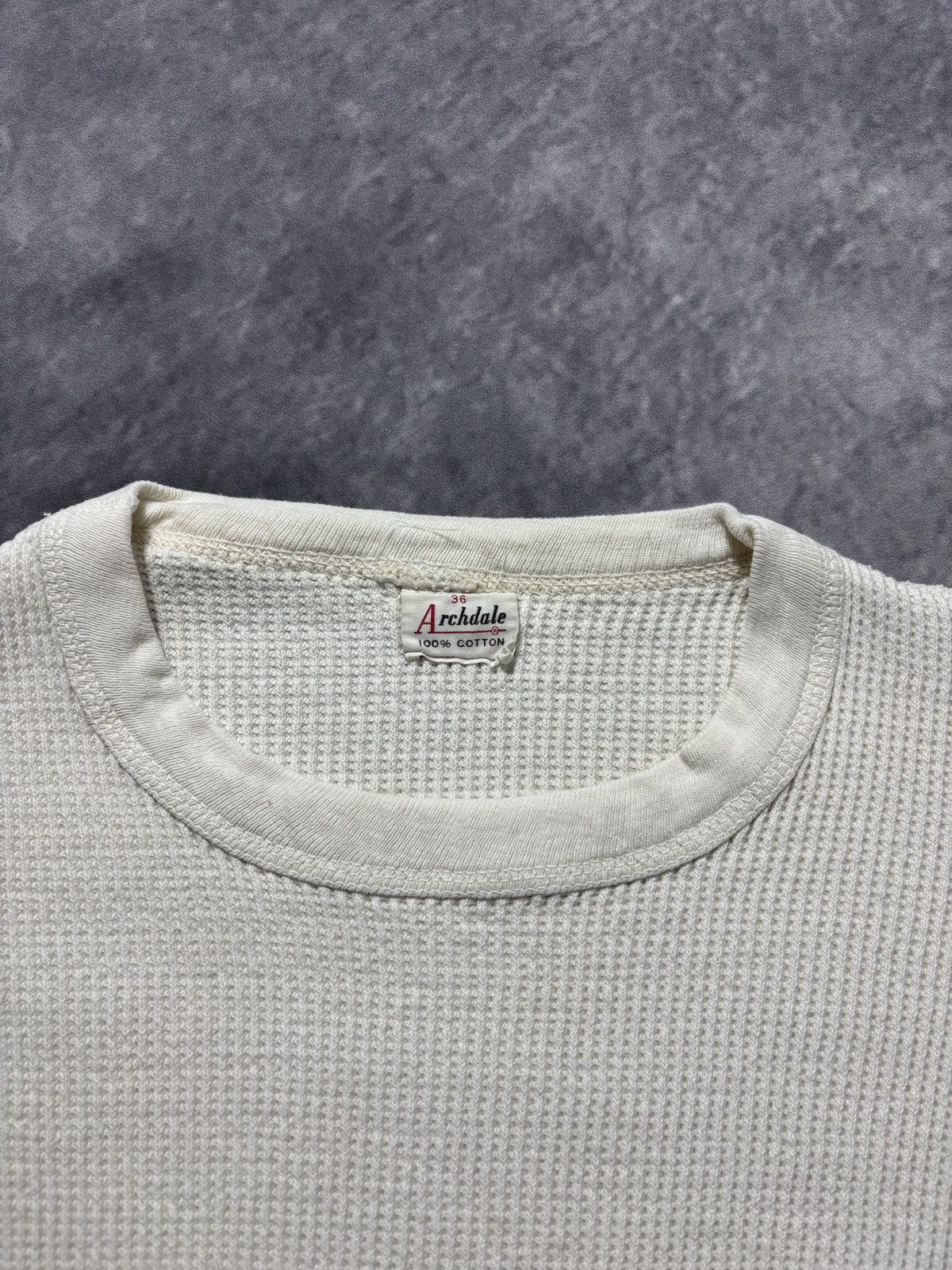Vintage True Vintage Thermal Shirt 1950s Archdale 60s Waffle Longsle Size US XS / EU 42 / 0 - 5 Thumbnail