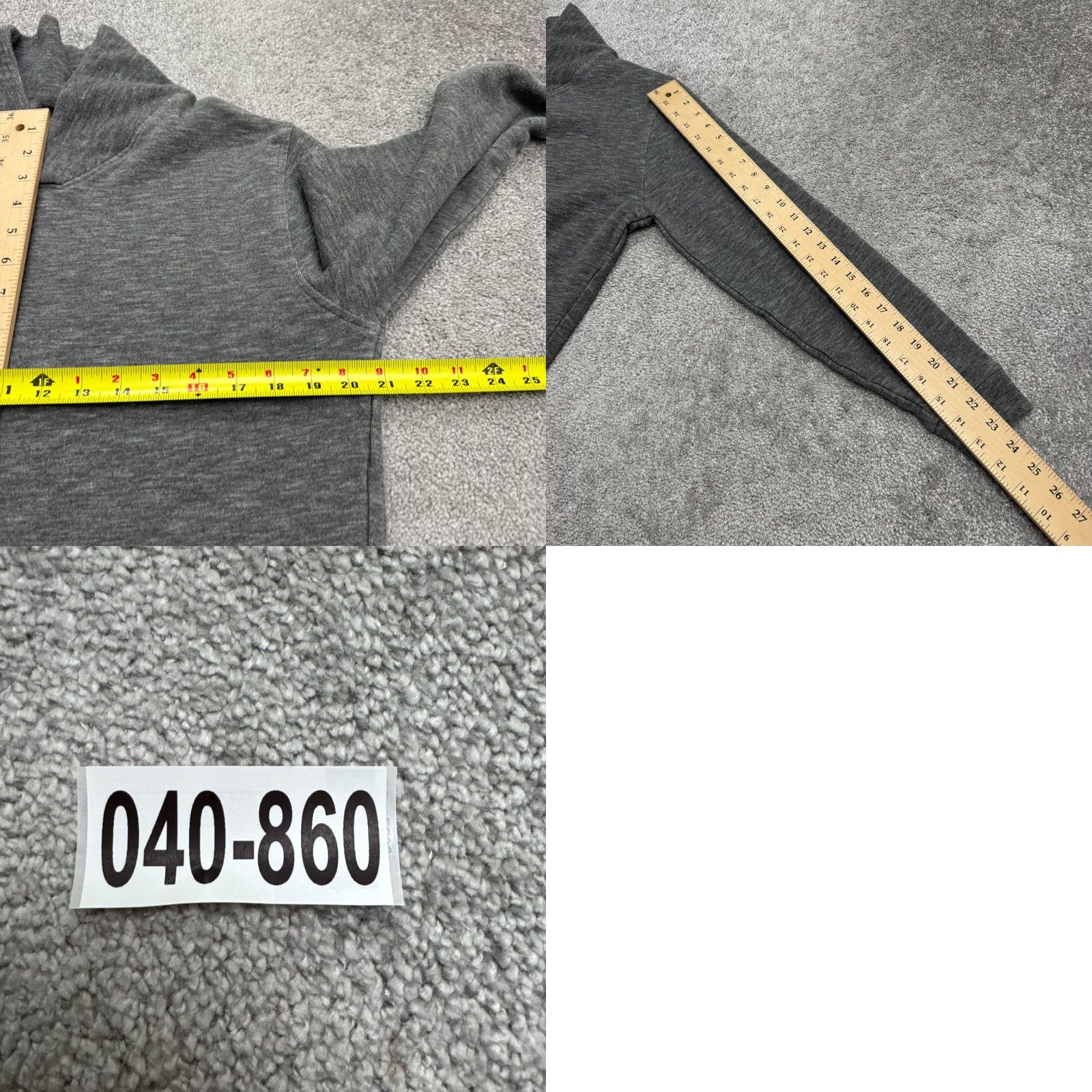 Vintage Linksoul Tempus Fugit Pullover Sweatshirt Mens M Gray Heathered Casual Knit, Regular Fit, All Seasons, Cotton Blend, Logo, Vintage: No Size M / US 6-8 / IT 42-44 - 9 Thumbnail
