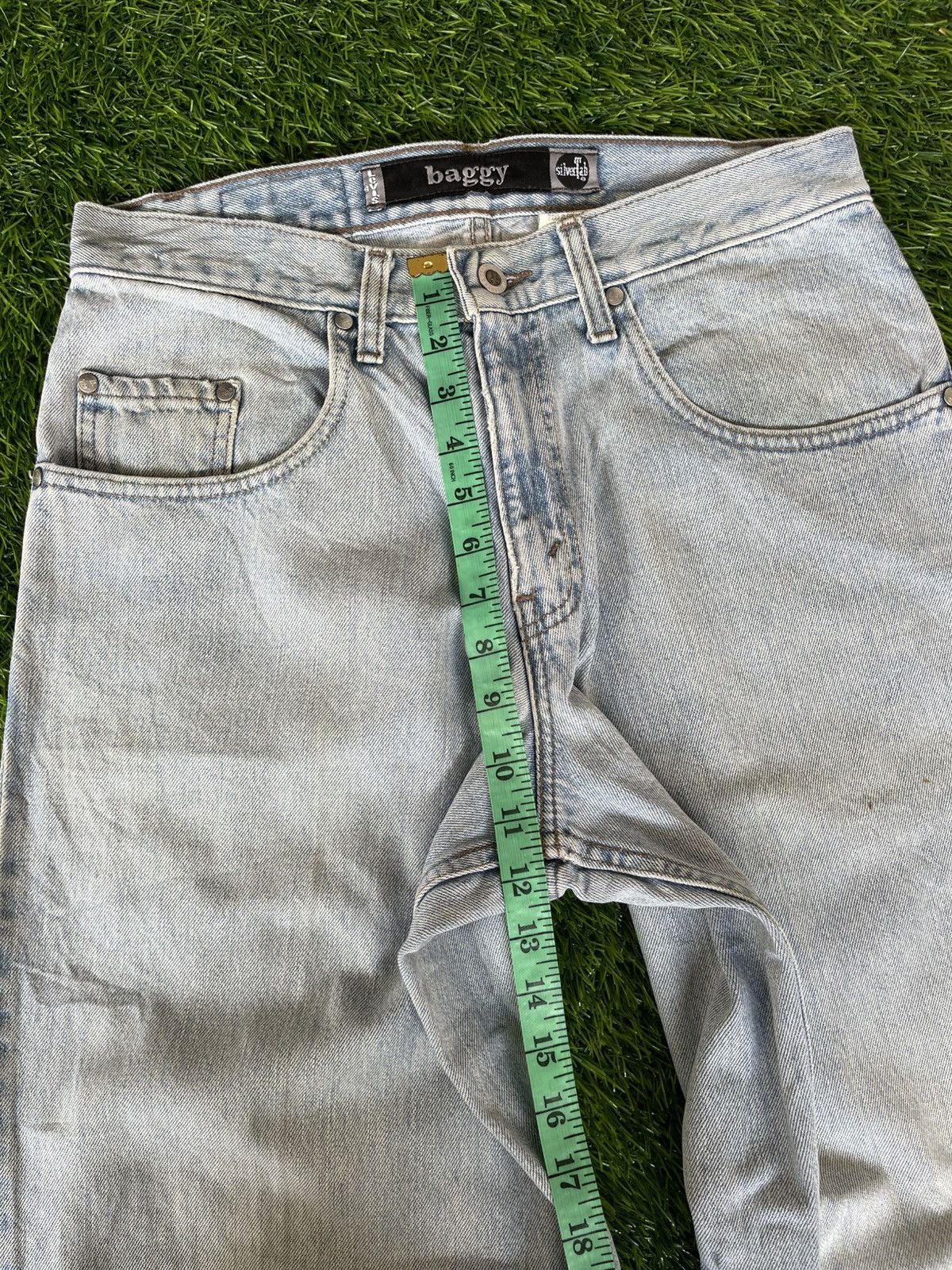 Levi's Vintage’90s🔥LEVI’S SILVERTAB🔥WASHED Denim BAGGY JEANS Size US 31 - 4 Thumbnail