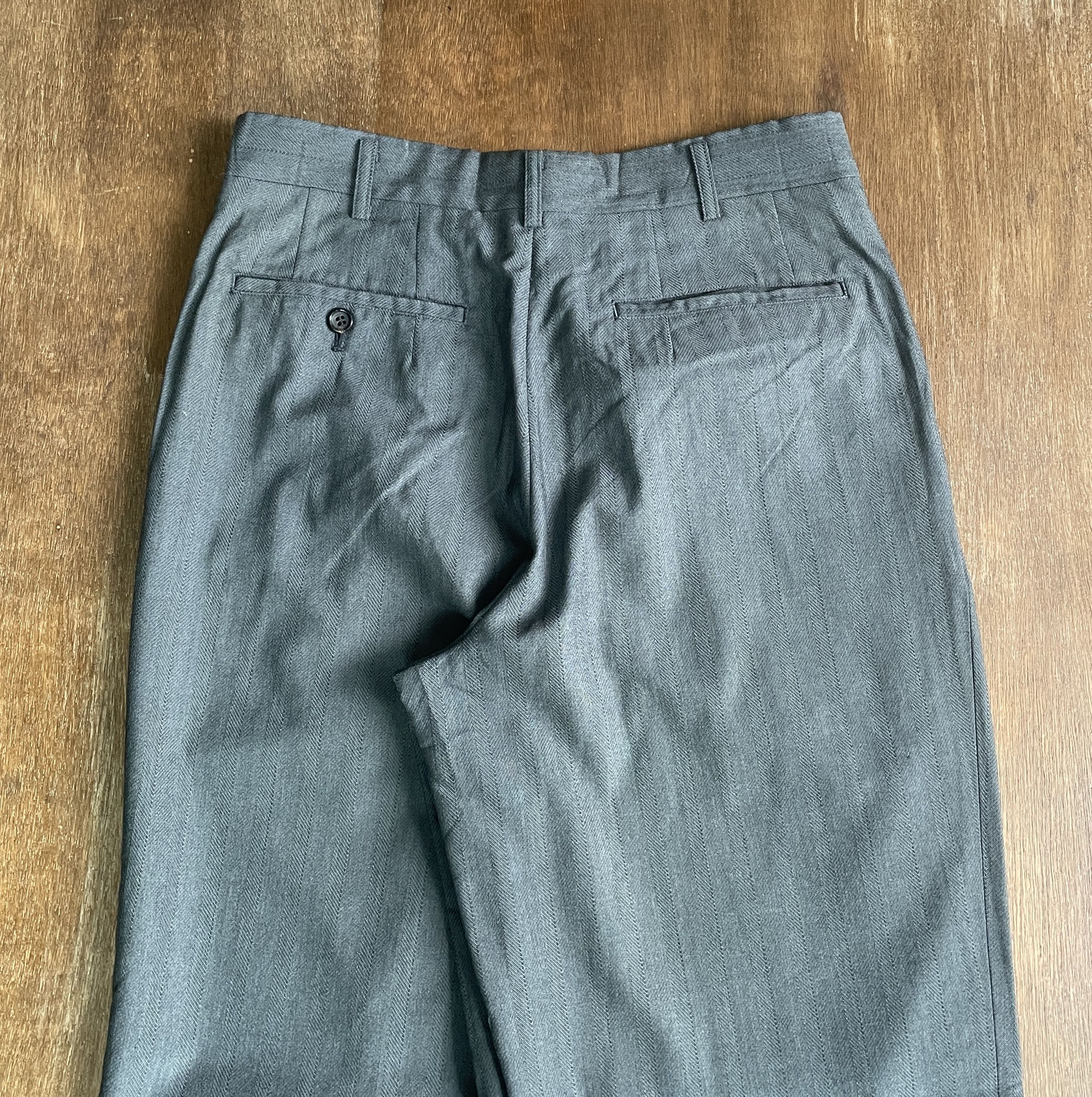 Comme des Garcons Homme Deux CDGH Deux 1990 Vintage Wool Laine Pants Size US 30 / EU 46 - 6 Thumbnail