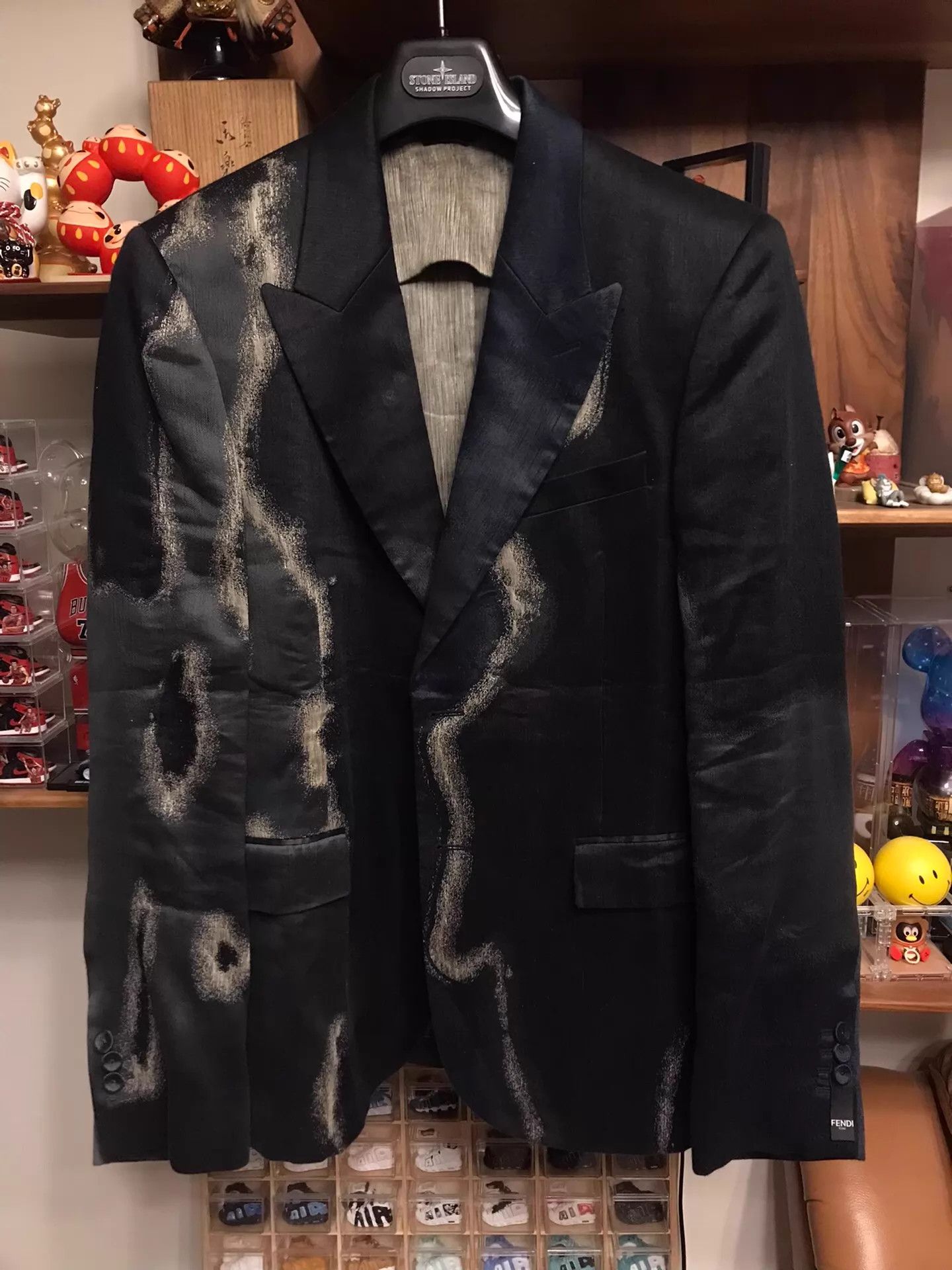 Fendi Fendi Runway Tie-Dye Linen & Silk Suit 50 Size 50R - 1 Thumbnail