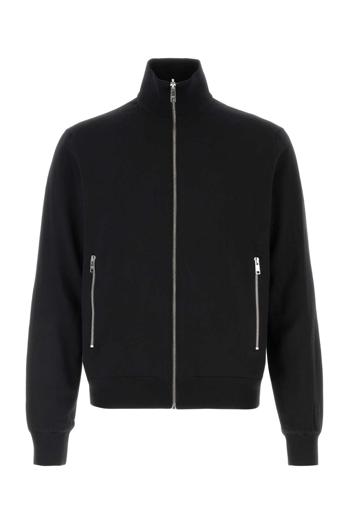 Prada Black Wool Reversible Cardigan Size US M / EU 48-50 / 2 - 1 Thumbnail