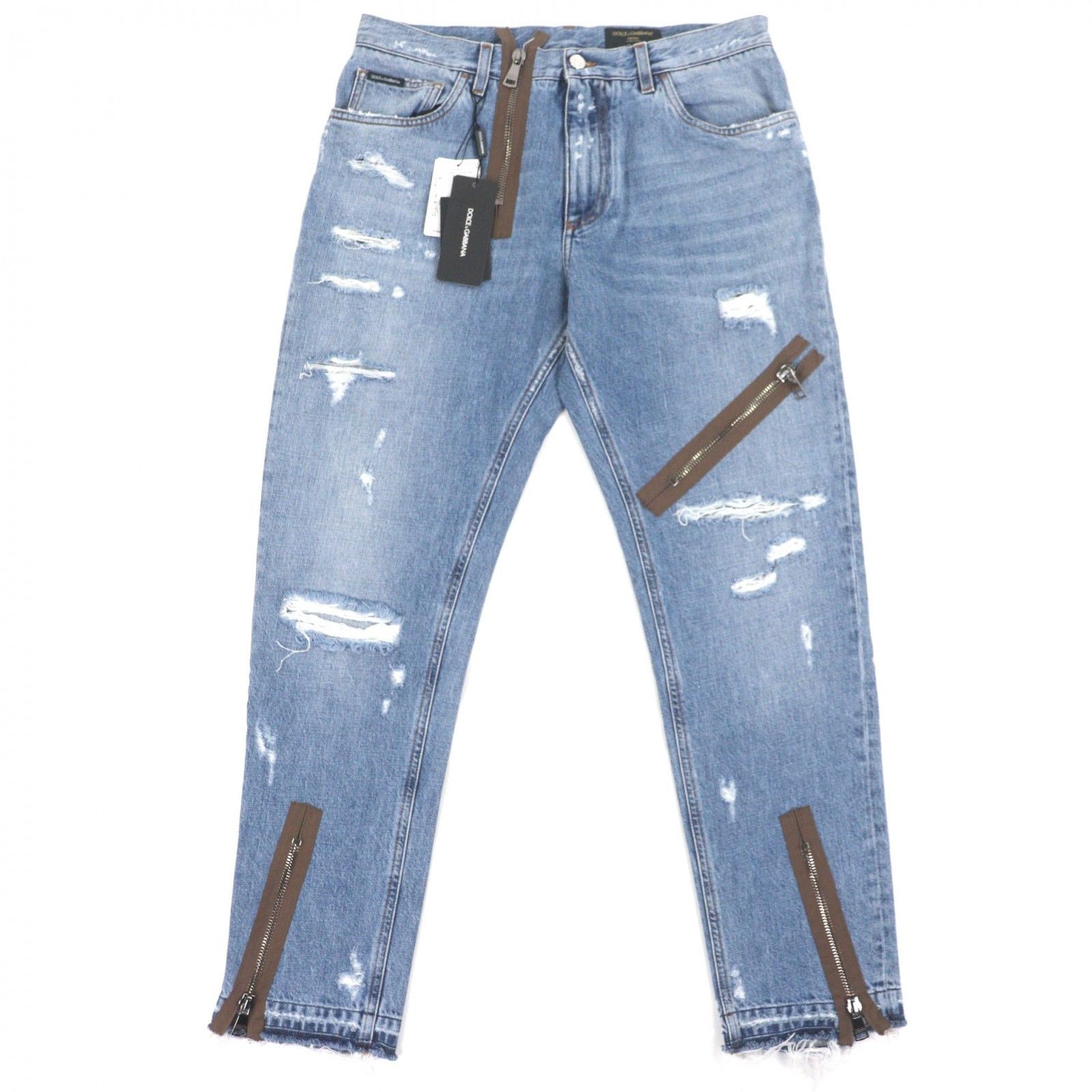 Dolce & Gabbana Dolce & Gabbana Dolce&Gabbana Denim Cotton Pants Textile Jeans J301AD DUTY FREE for USA Size ONE SIZE - 1 Thumbnail