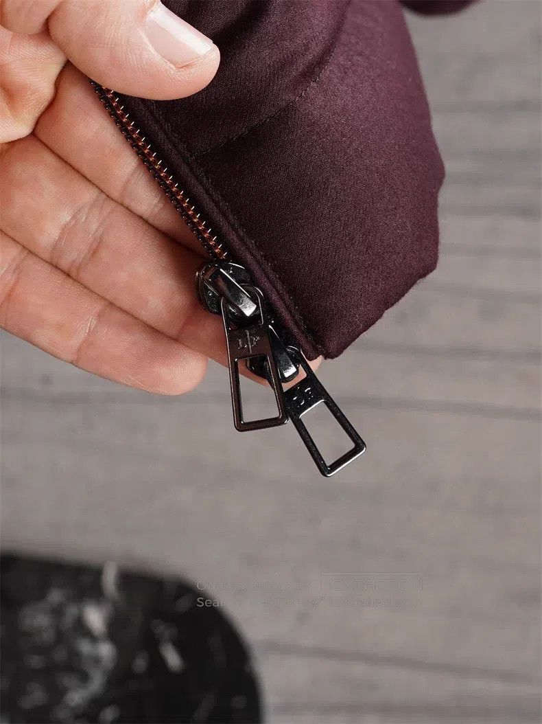 Loro Piana Loro Piana Burgundy Light-Proof Waterproof Down Jacket Size US S / EU 44-46 / 1 - 5 Thumbnail