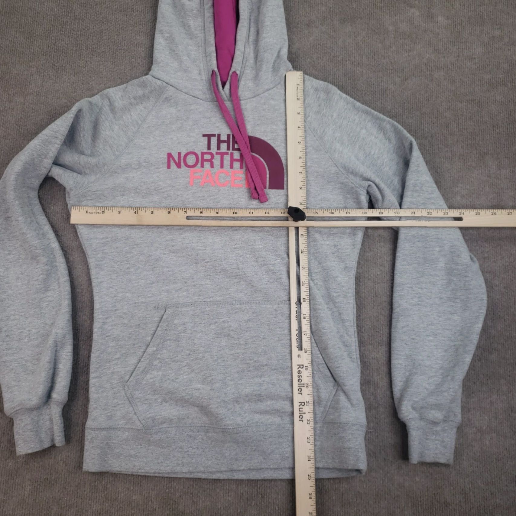 The North Face The North Face Hoodie Womens Small Gray Purple Pullover Hooded Long Sleeve Size S / US 4 / IT 40 - 2 Thumbnail