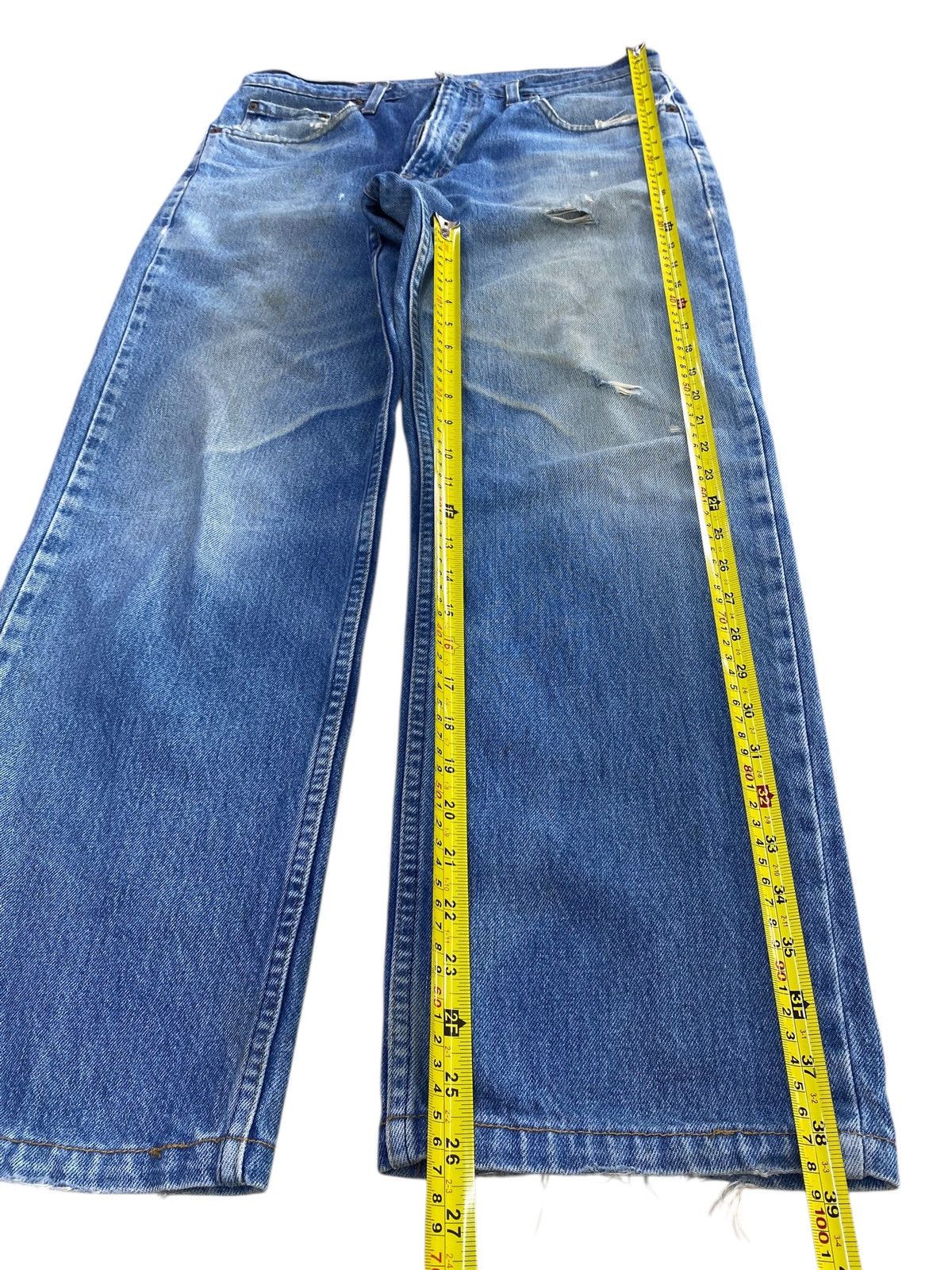 Edwin Y2K Edwin Distressed Style Wide Leg Denim Size US 33 - 7 Thumbnail