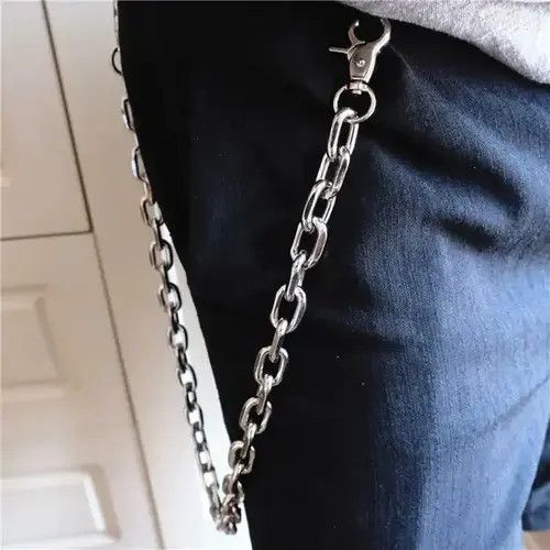 Jewelry Silver Color Anti-Theft Wallet Chain Size ONE SIZE - 3 Thumbnail