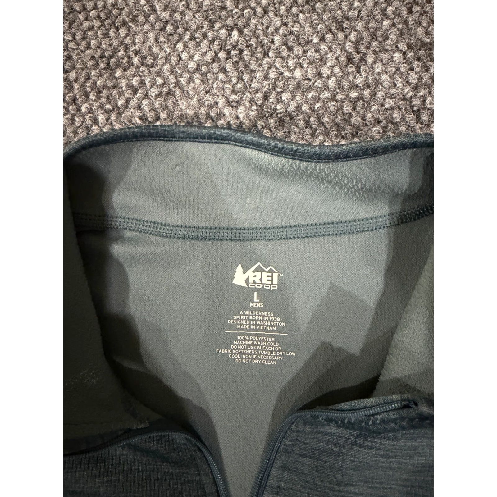 Vintage REI Pullover Shirt Mens L Green Long Sleeve Fleece Logo Quarter Zip Outdoor Activewear Regular Image: N/A Size US L / EU 52-54 / 3 - 3 Thumbnail