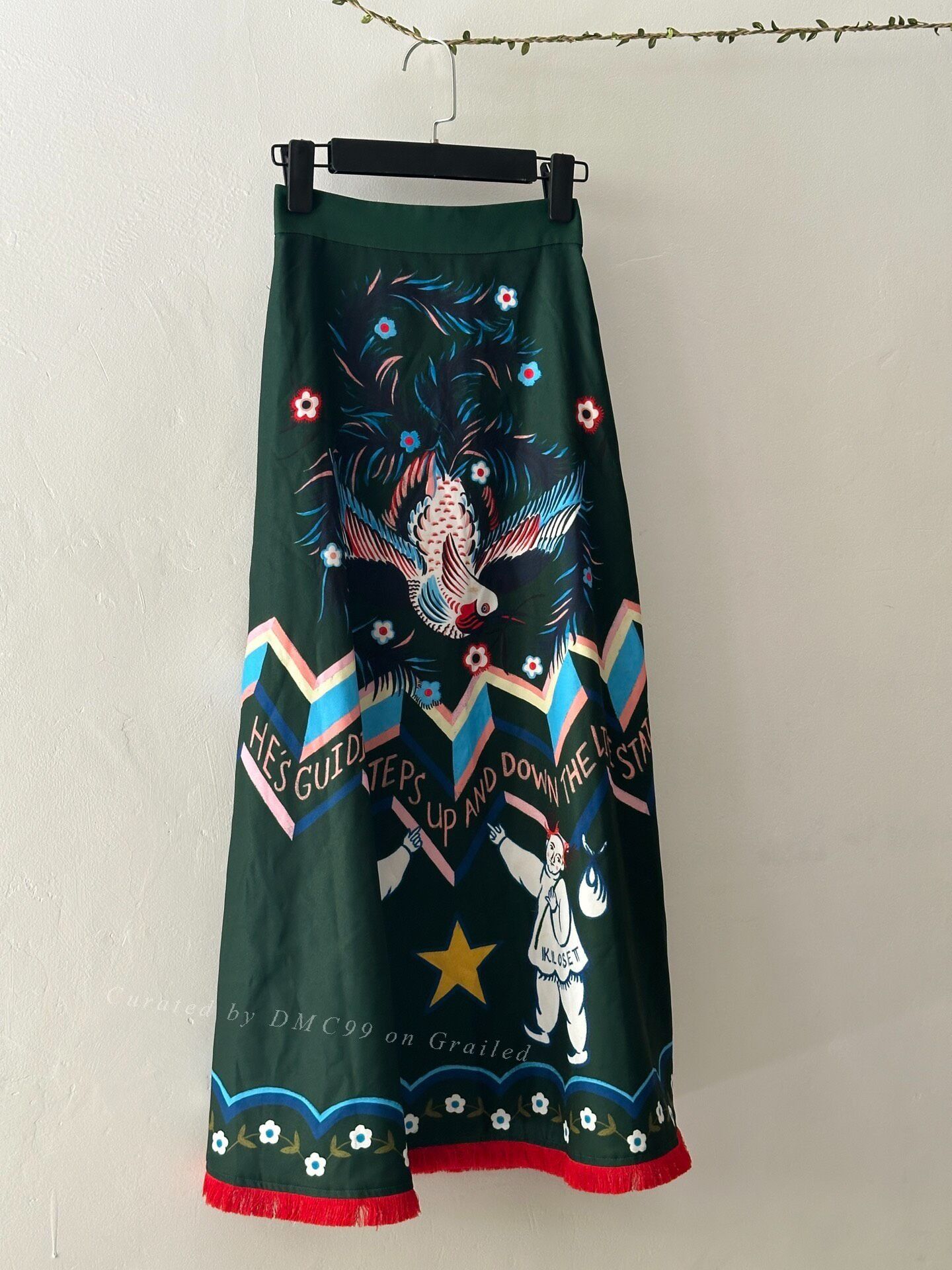 Closet London Kloset Printed Skirt Size 34" / US 12 / IT 48 - 1 Thumbnail